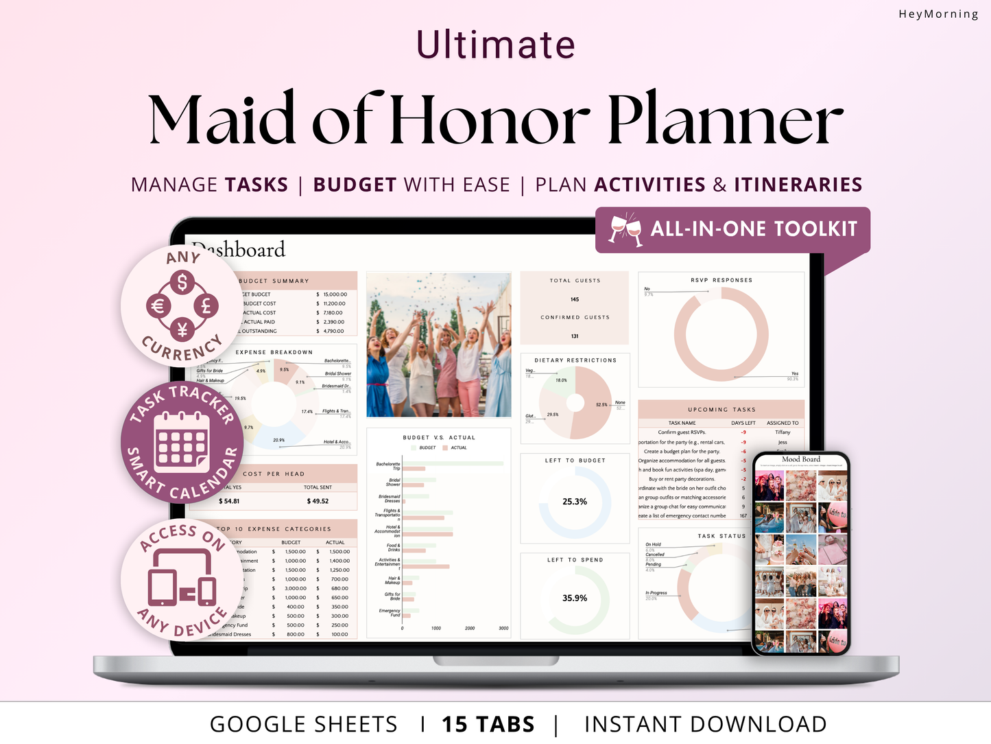 Maid of Honor Planner - Hey Morning