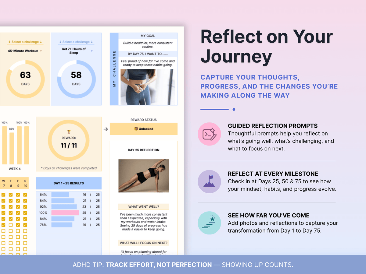 75 Day Challenge Tracker