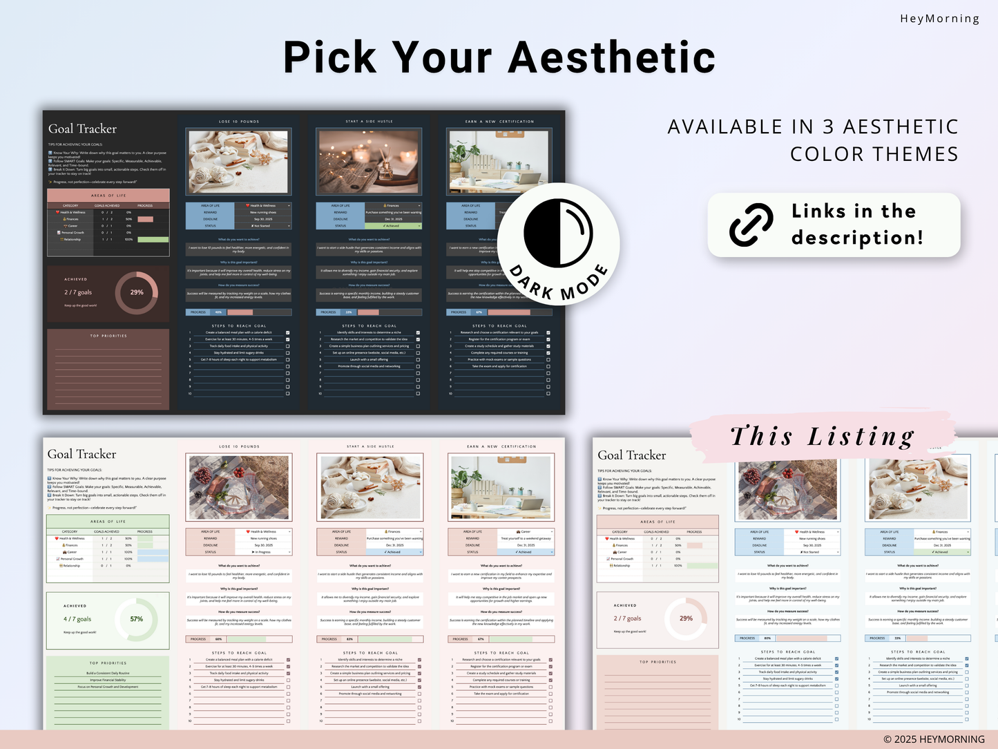 Goal Planner - Pastel - Hey Morning