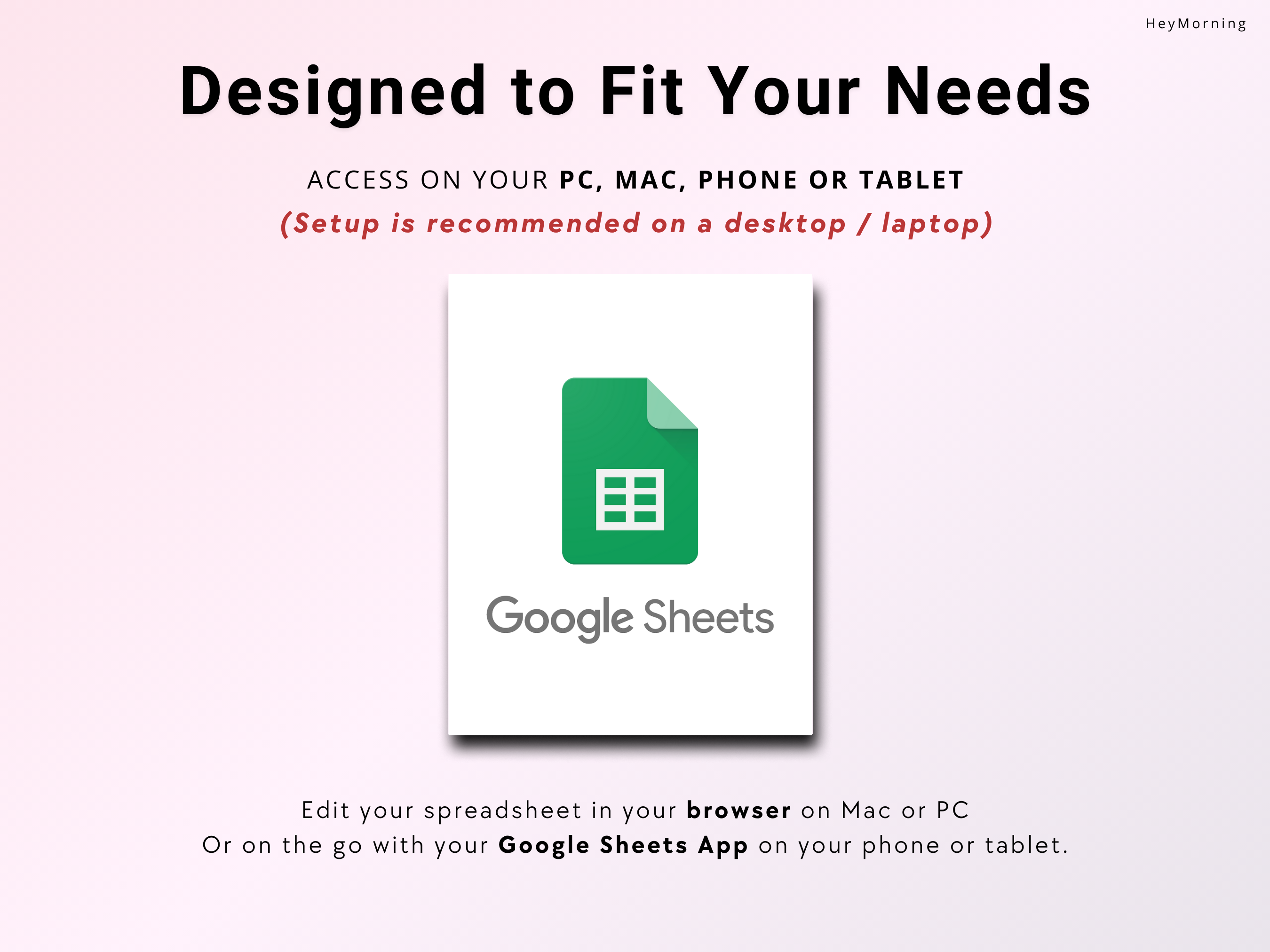 Wedding Budget Tracker - Hey Morning