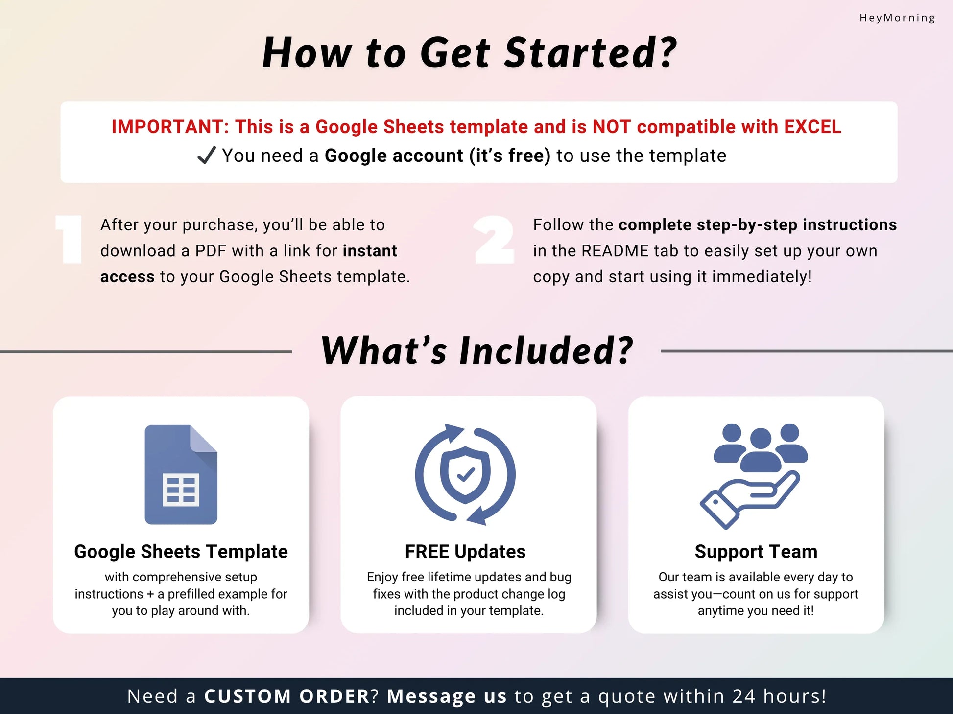 50/30/20 Budget - Pastel - Hey Morning