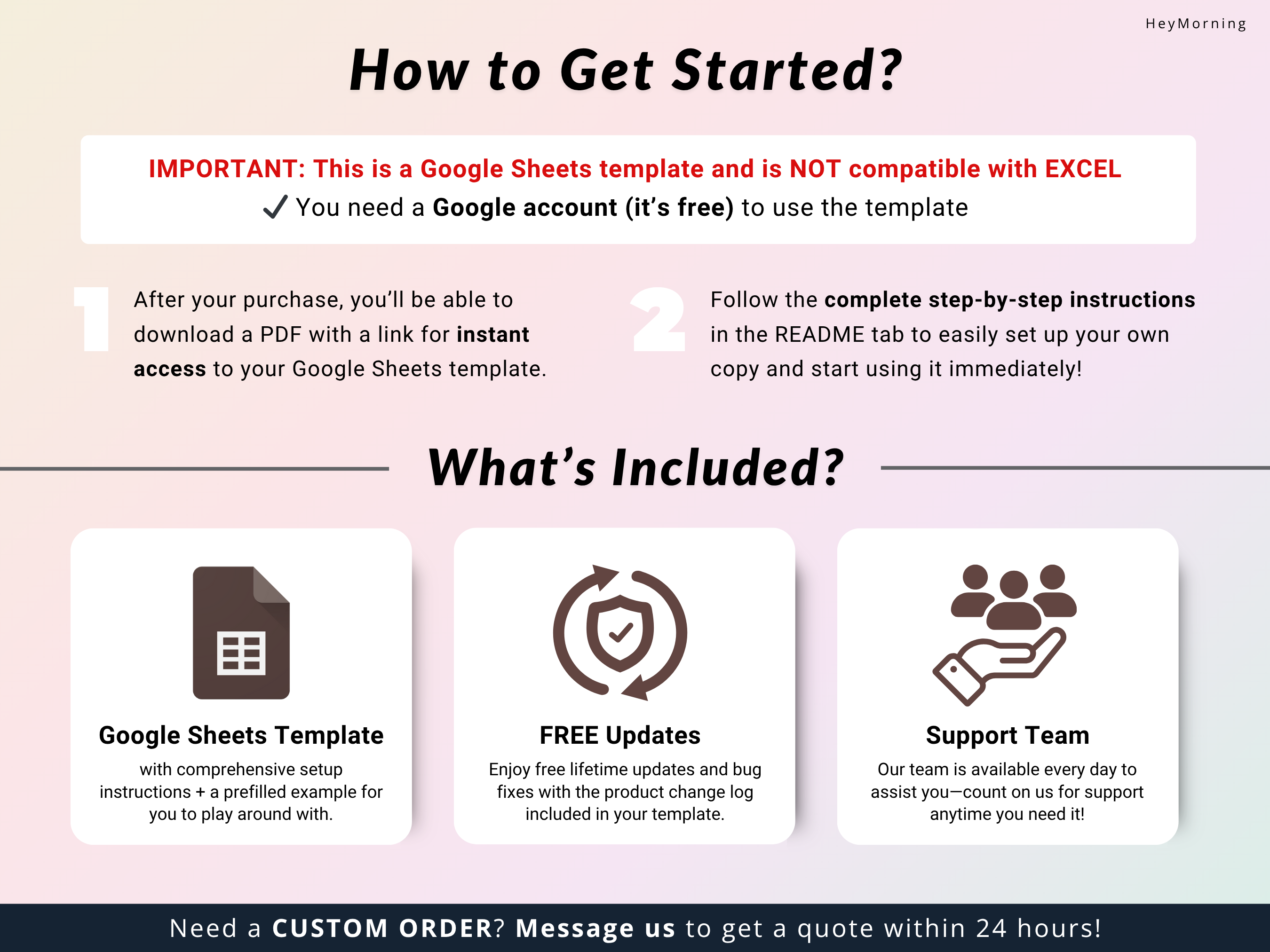 Annual Habit Tracker - Pastel - Hey Morning