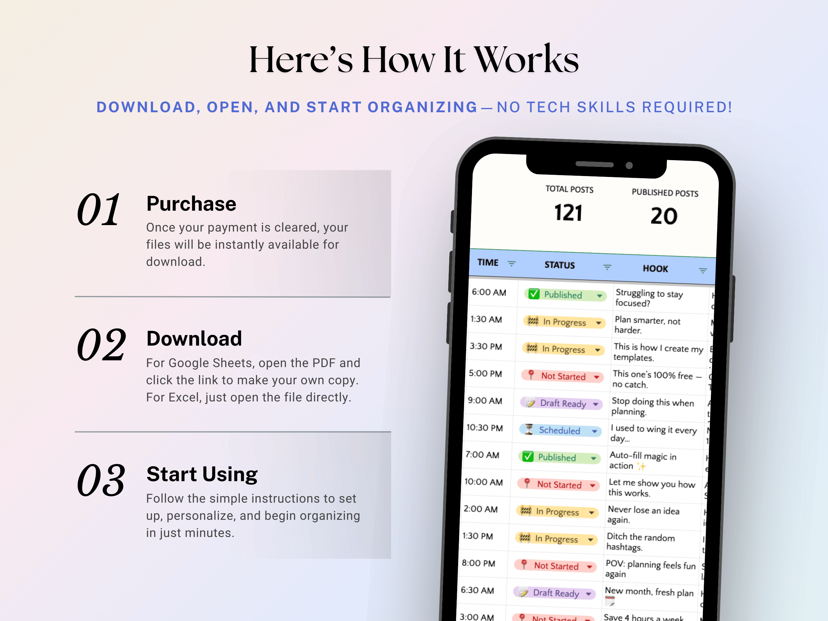 Social Media Content Planner