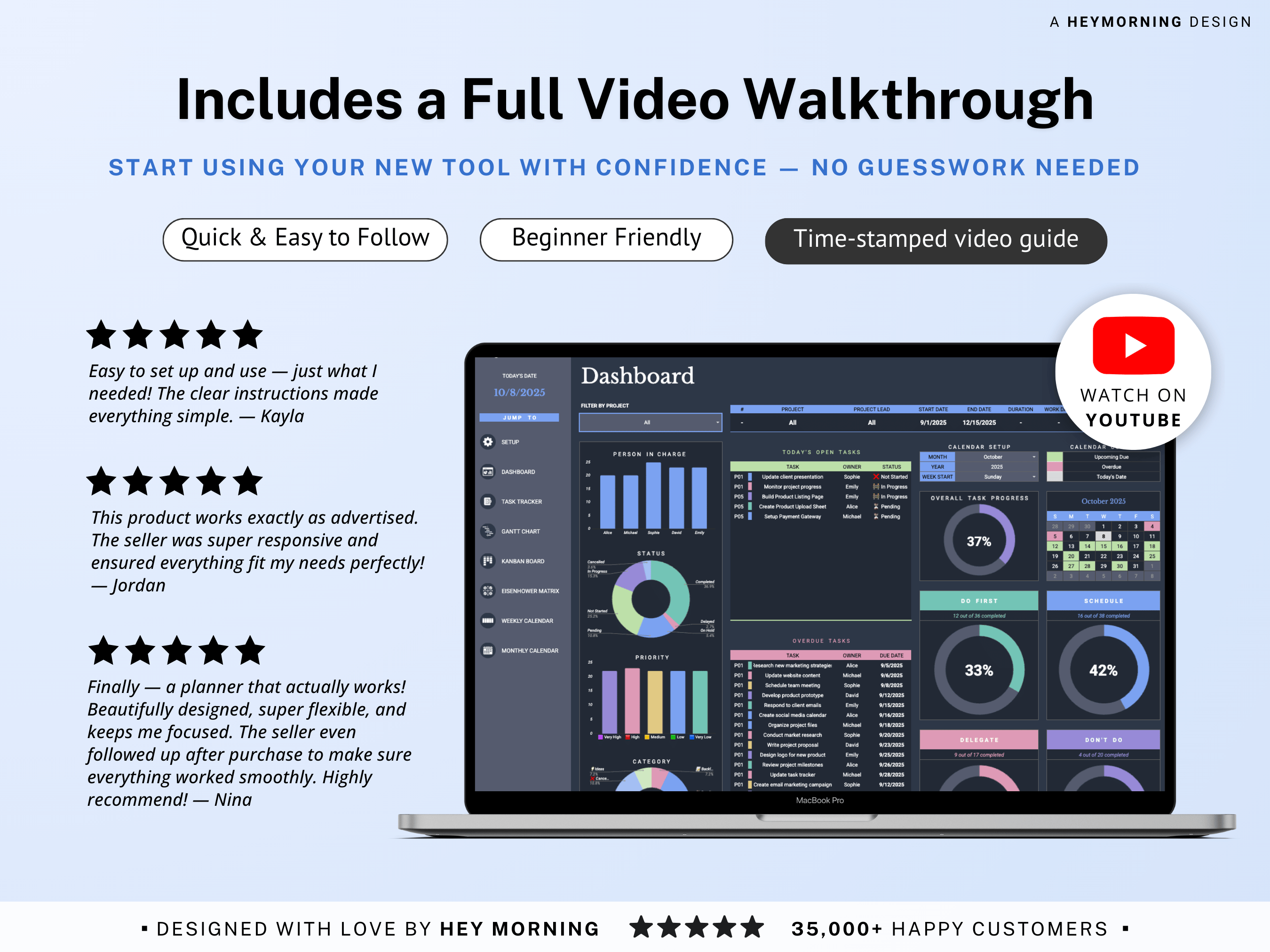 All-in-One Project Management Spreadsheet