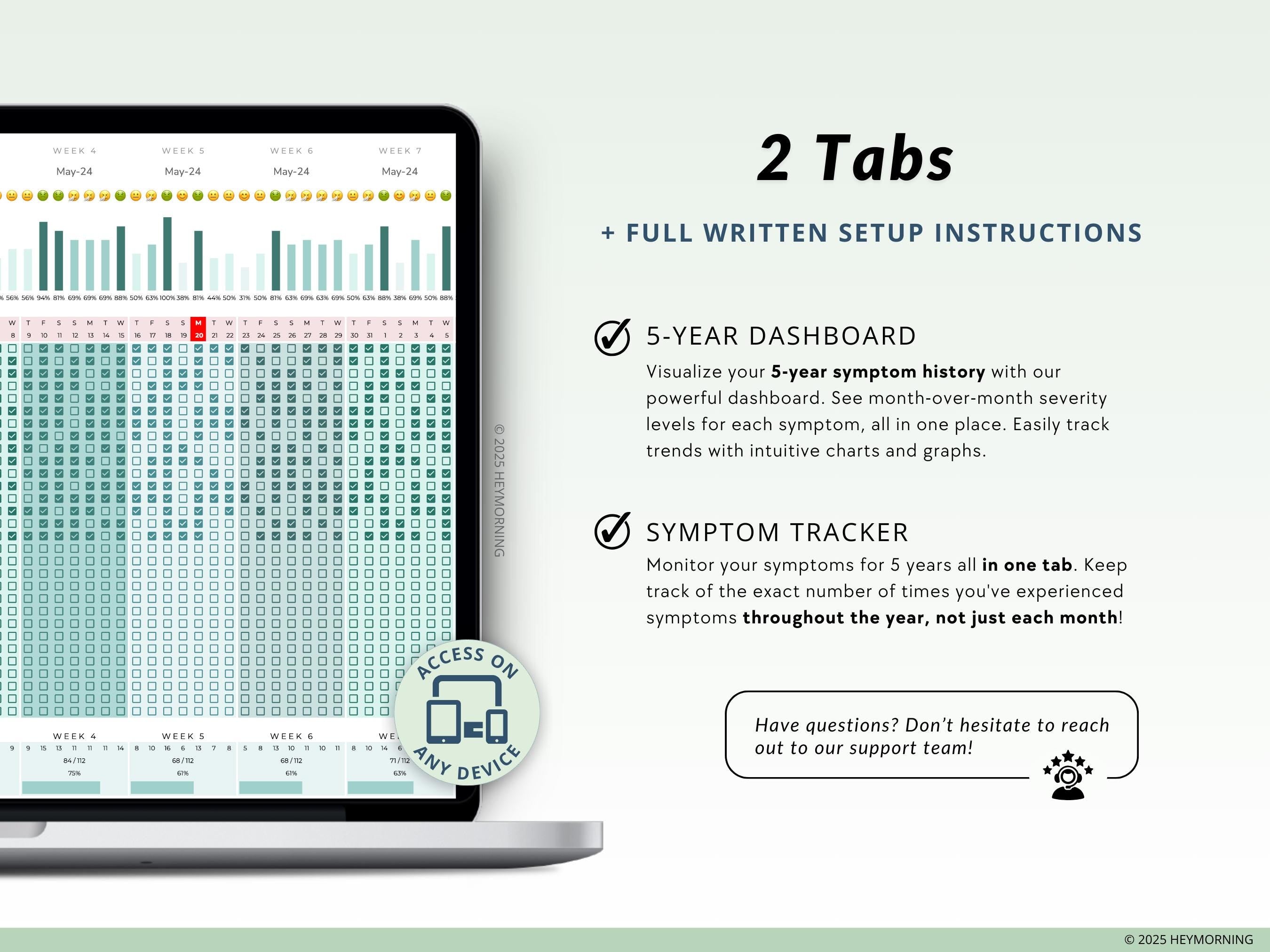 Multi-Year Symptom Tracker - Hey Morning