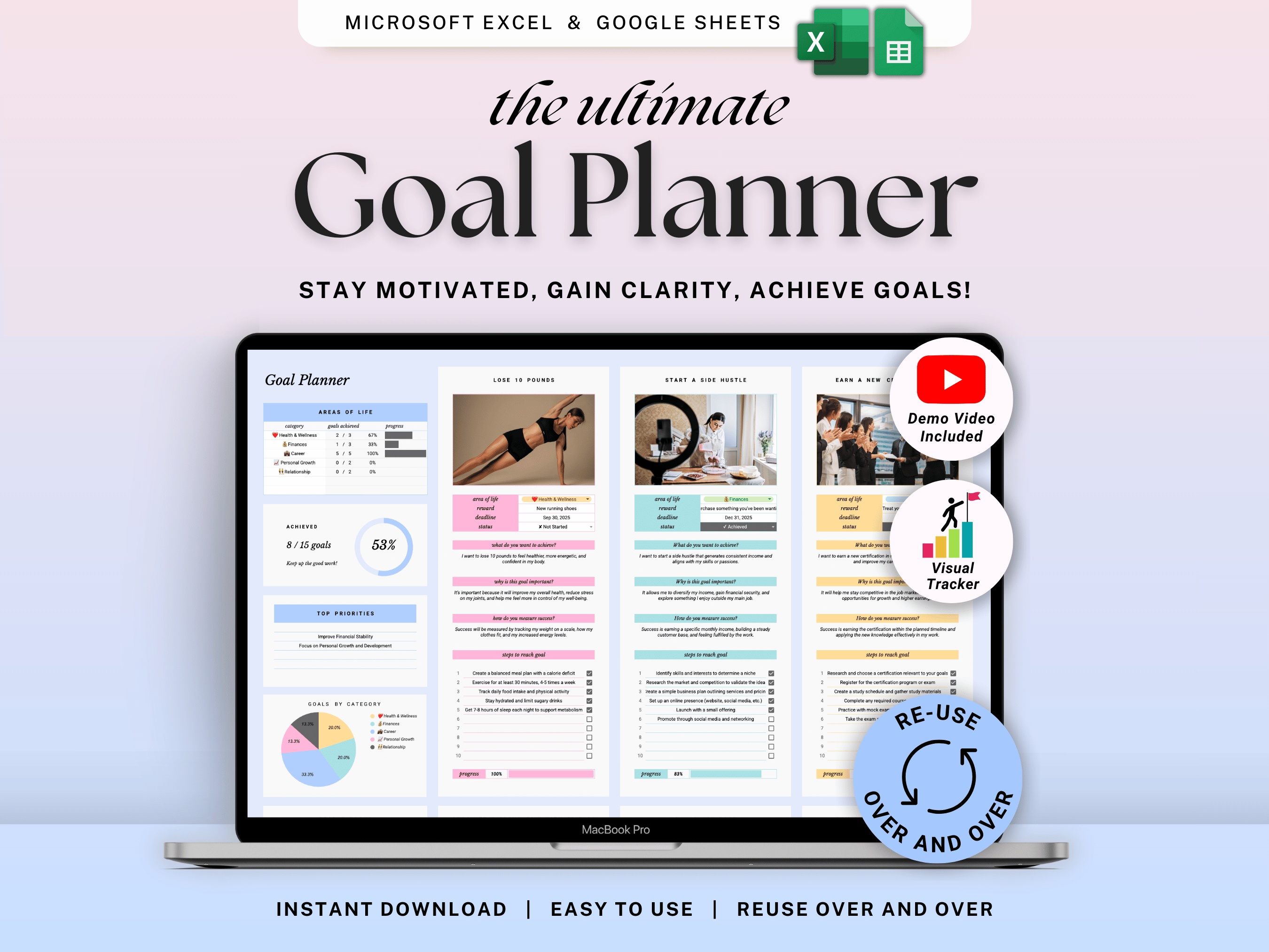 Goal Tracker 12 Week Goals