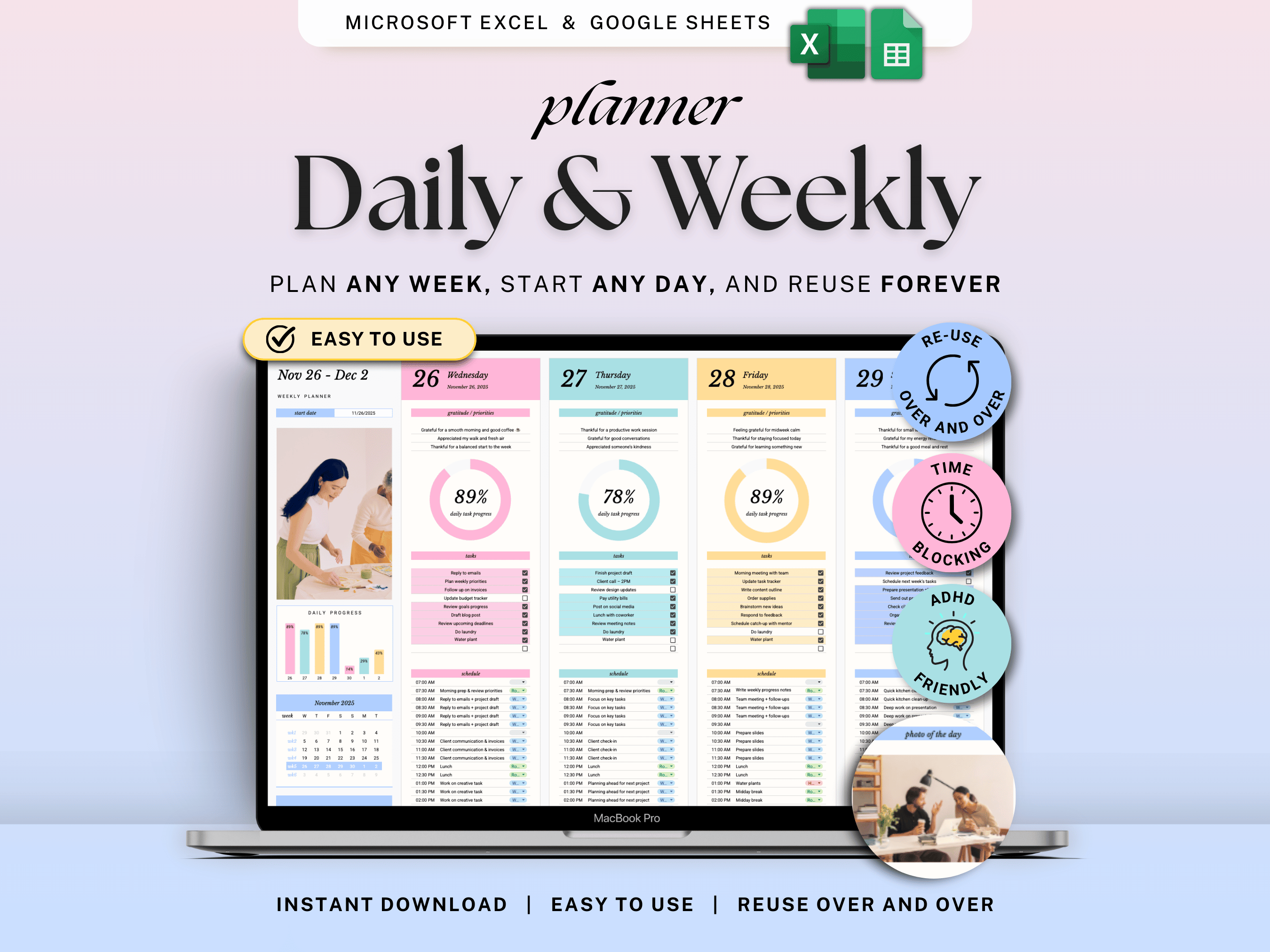 Daily & Weekly Planner
