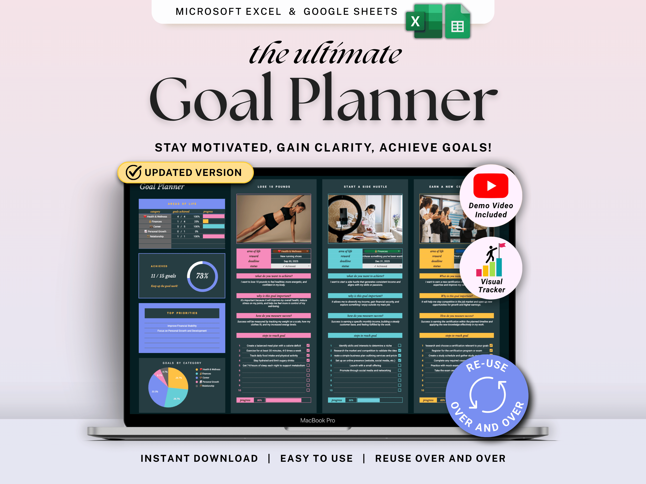 Ultimate Goal Planner 12 Week Goals