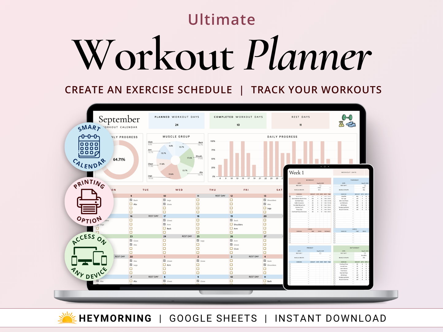 Workout Planner - Hey Morning