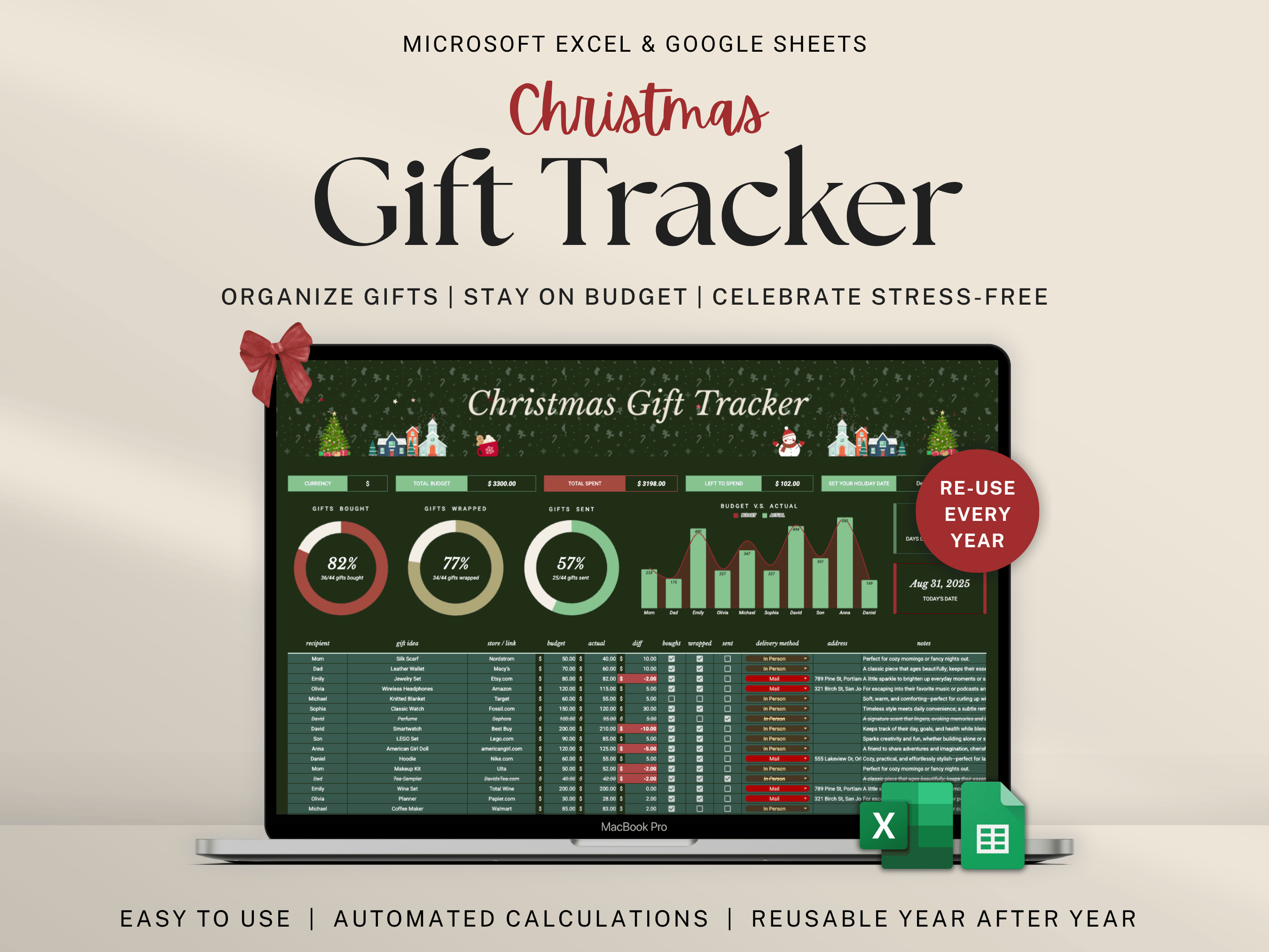 Christmas Gift Tracker