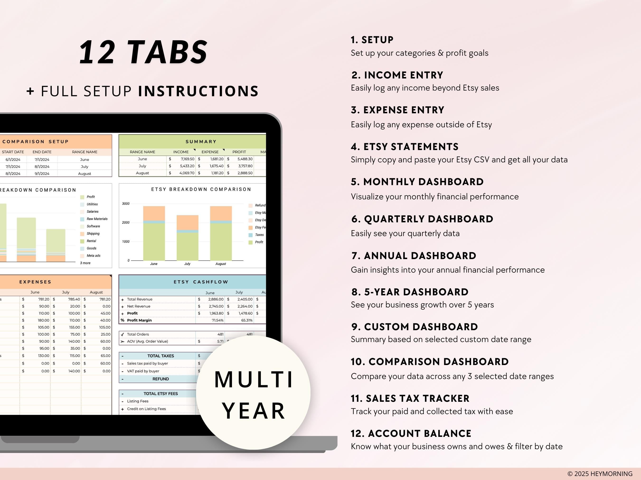 Etsy Seller Bookkeeping - Hey Morning