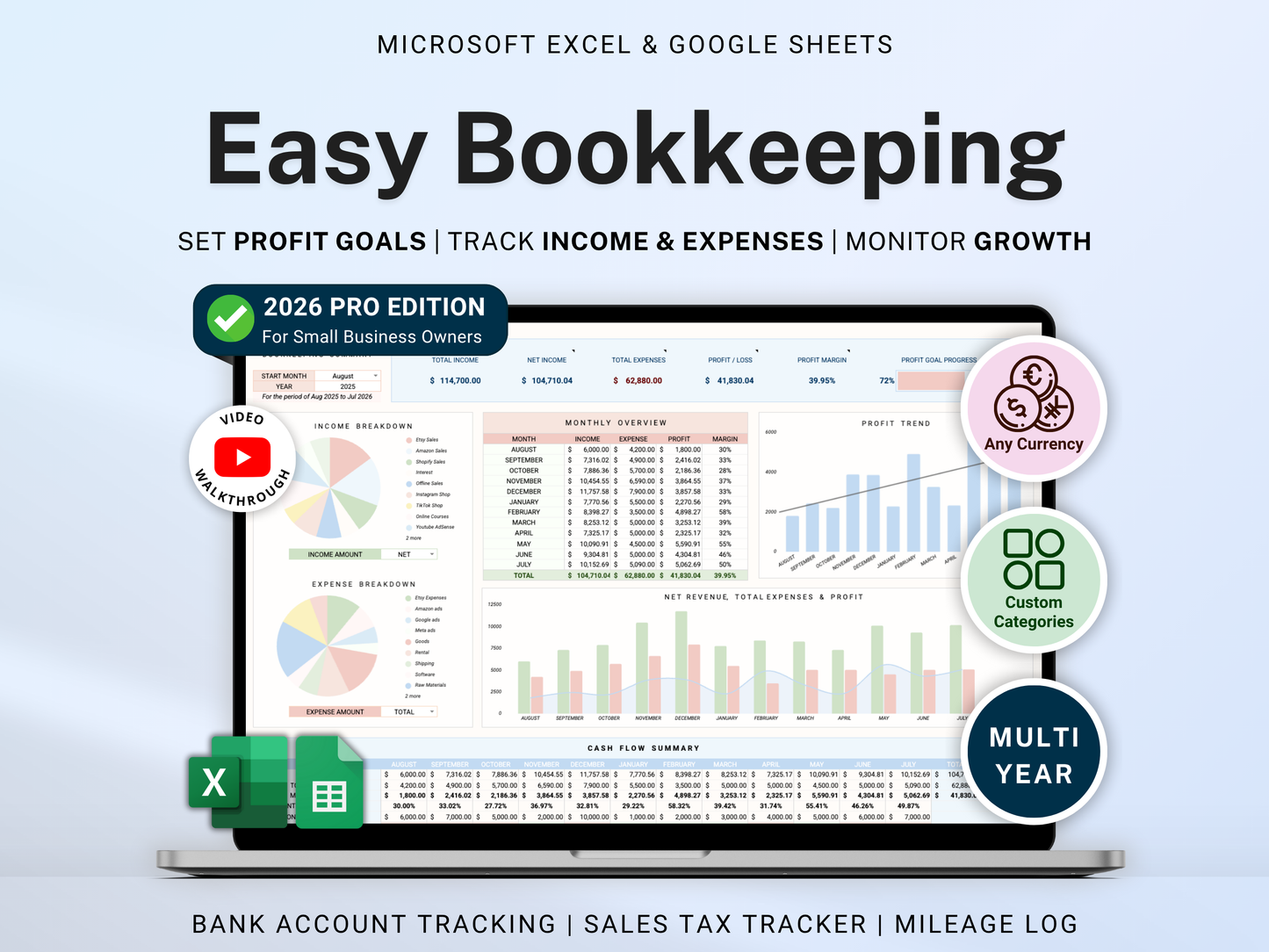 Small Business Bookkeeping Spreadsheet