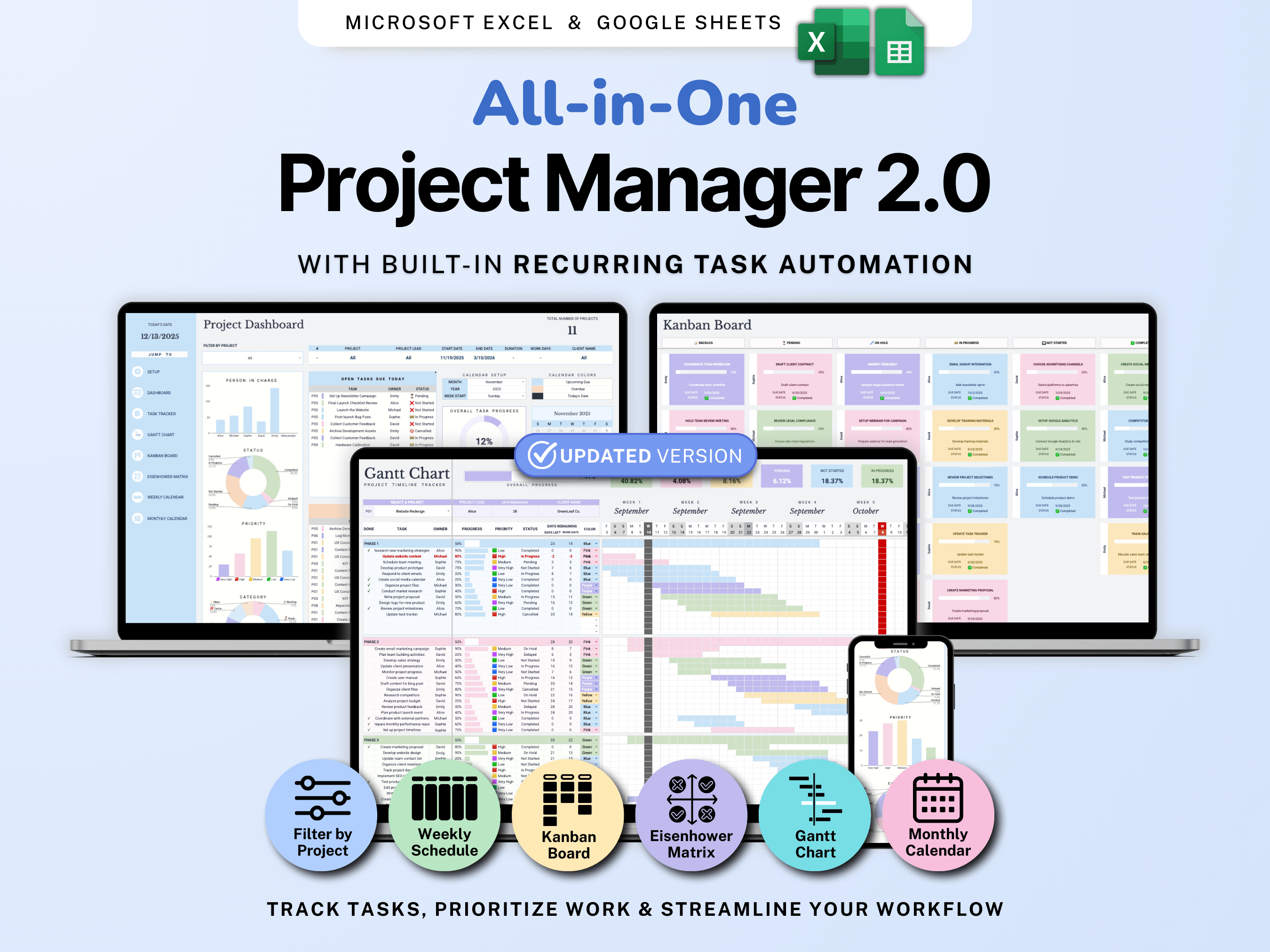 Project Management Spreadsheet