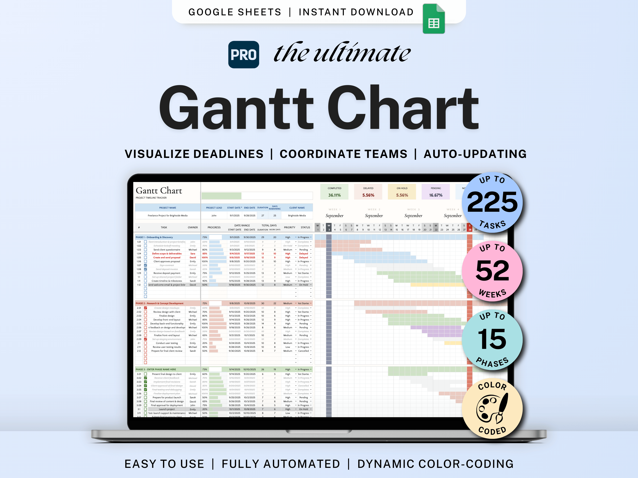 Gantt Chart Template