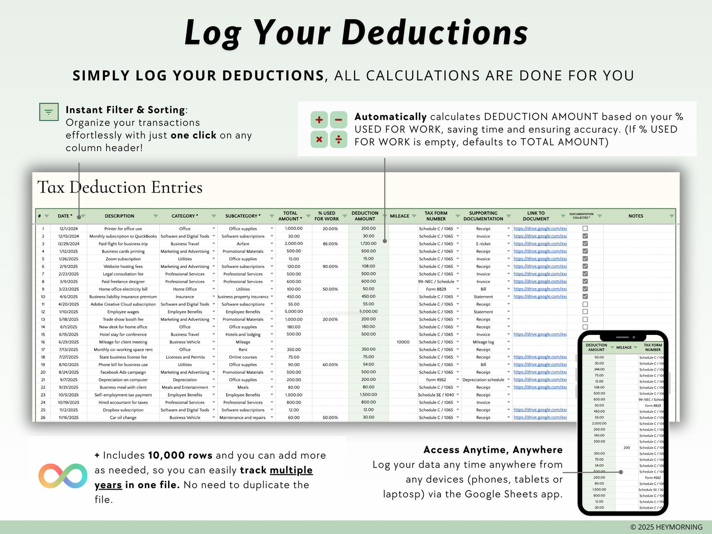 Tax Deduction Tracker