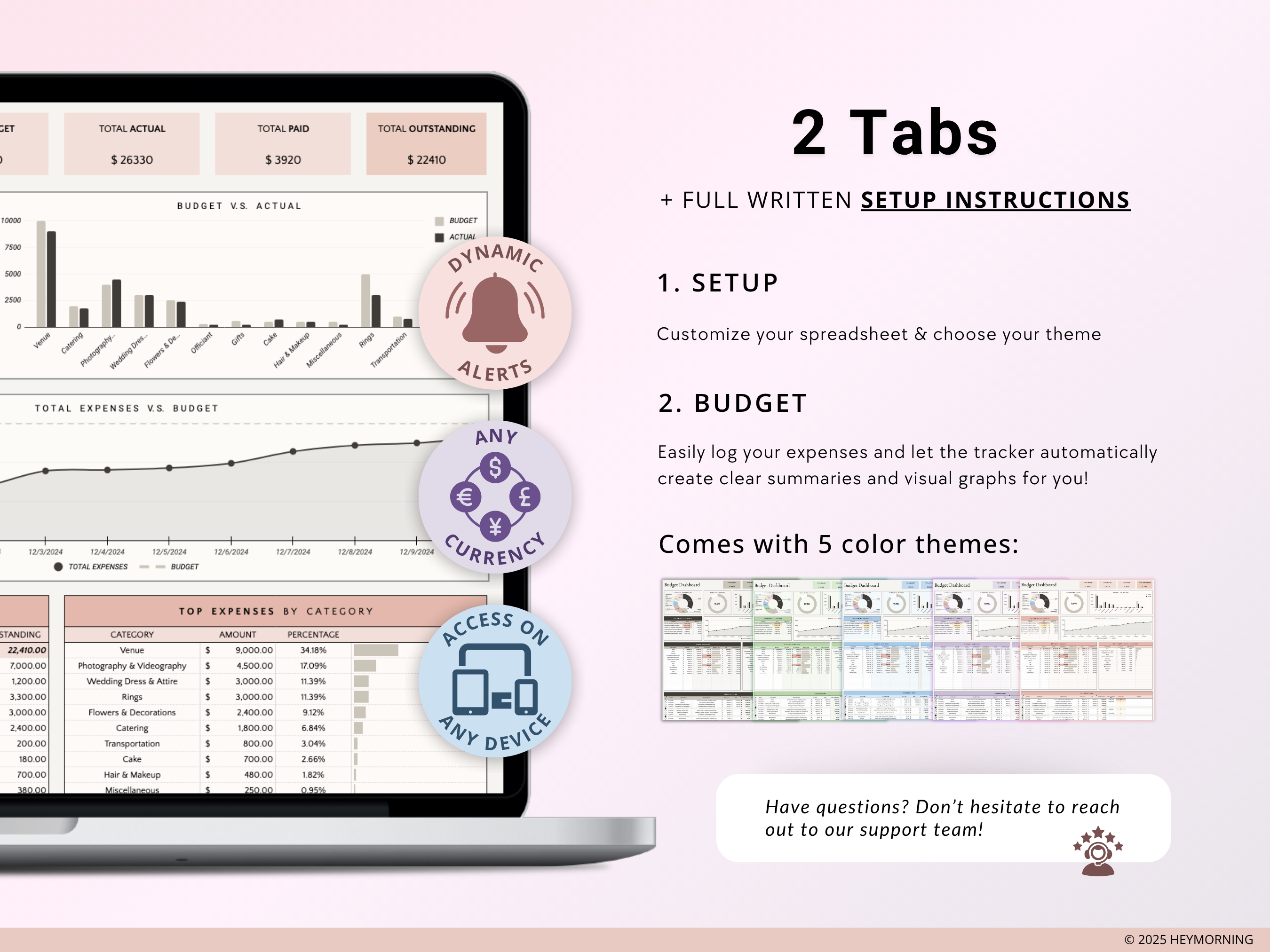 Wedding Budget Tracker - Hey Morning