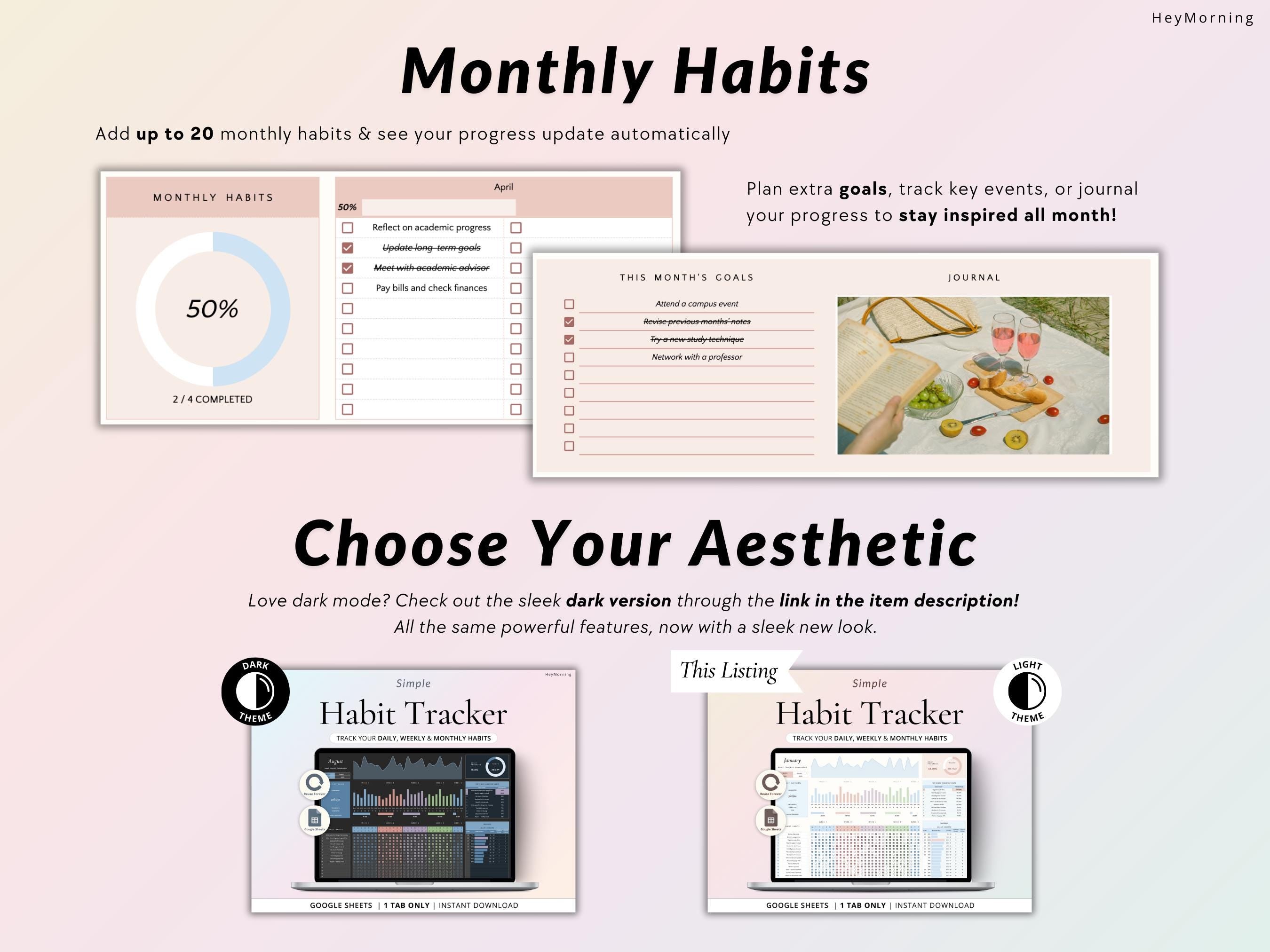Simple Habit Tracker - Hey Morning