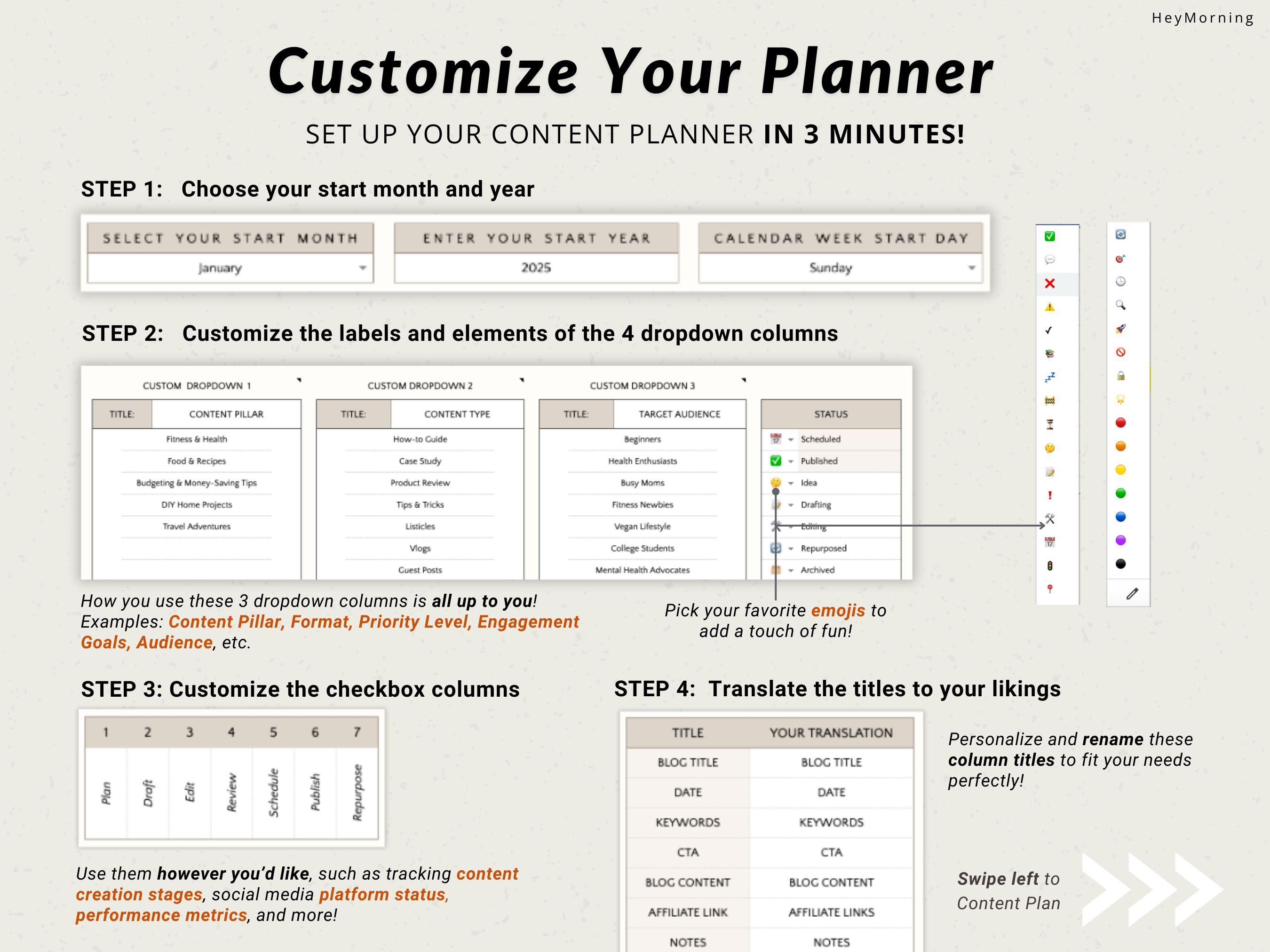 Blog Content Planner - Hey Morning