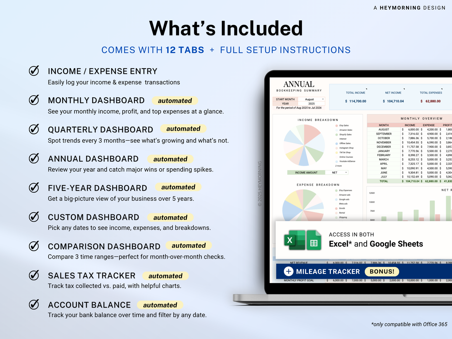Small Business Bookkeeping Spreadsheet