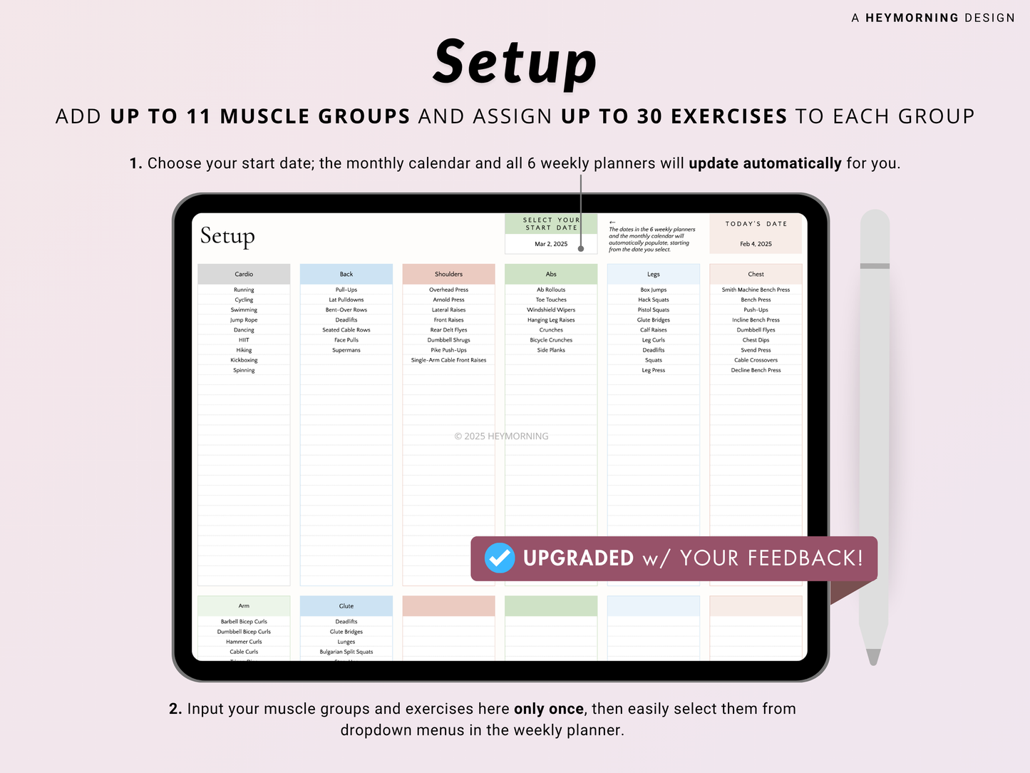 Workout Planner - Hey Morning