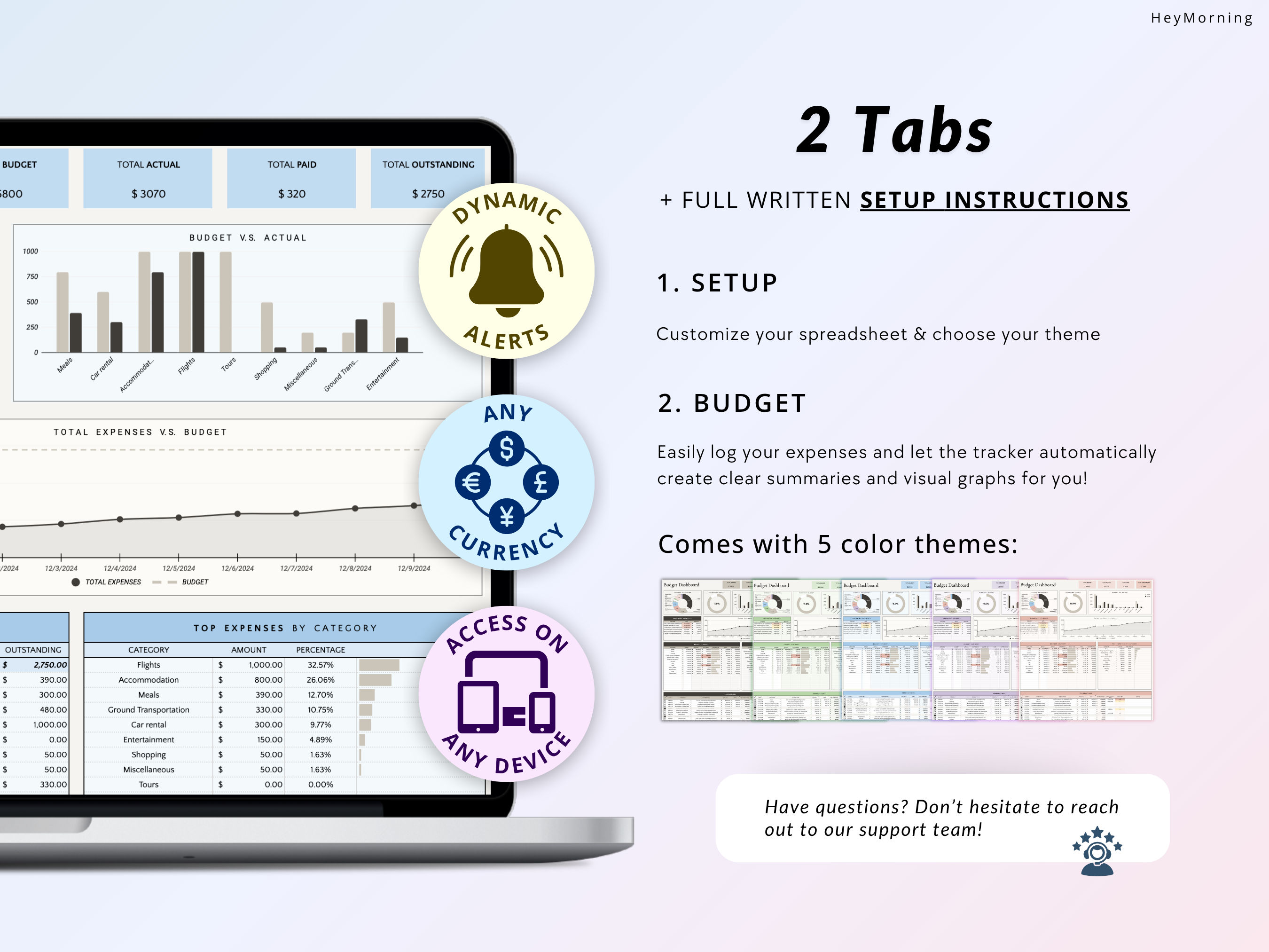 Travel Budget Tracker - Hey Morning