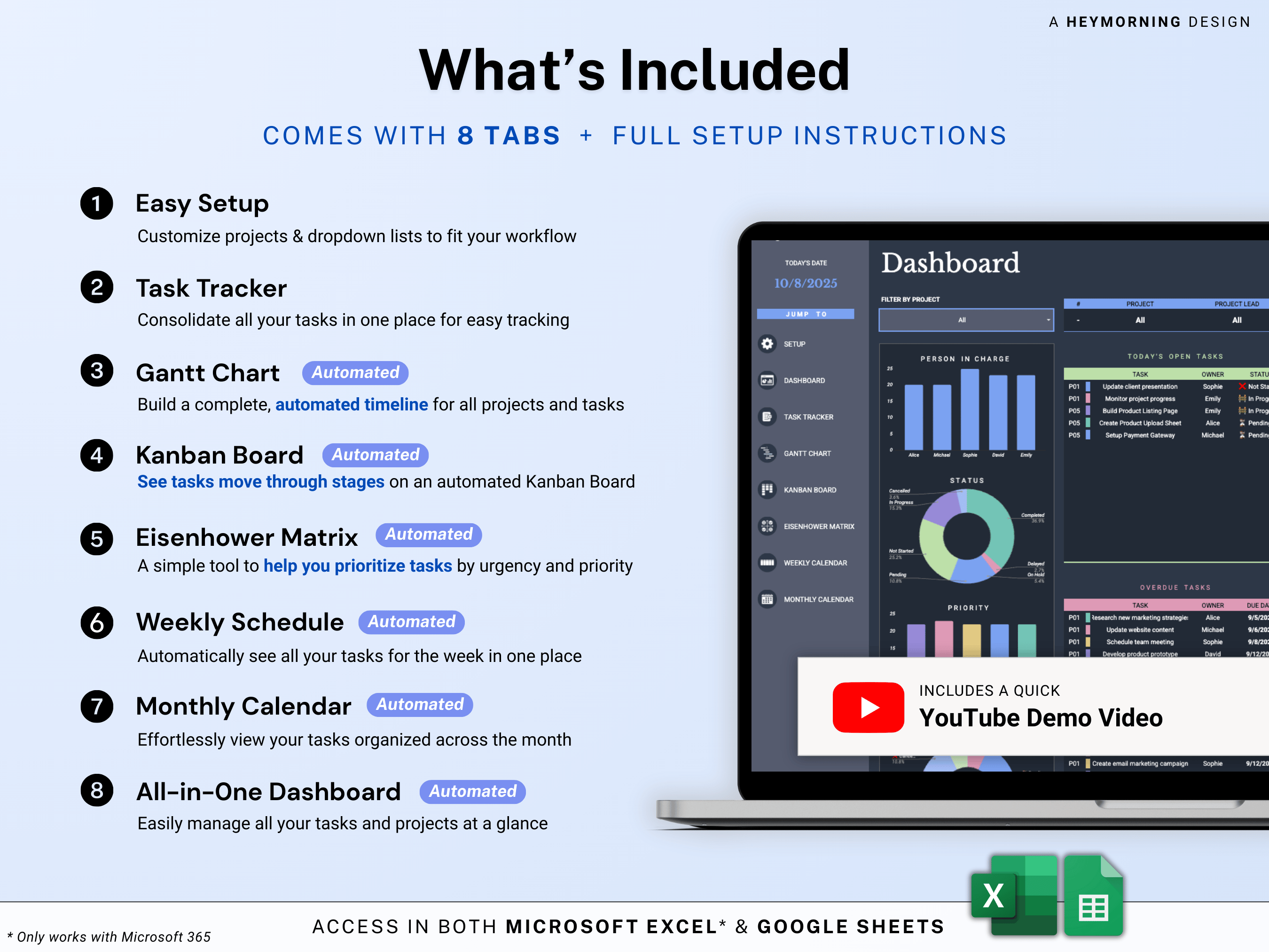 All-in-One Project Management Spreadsheet
