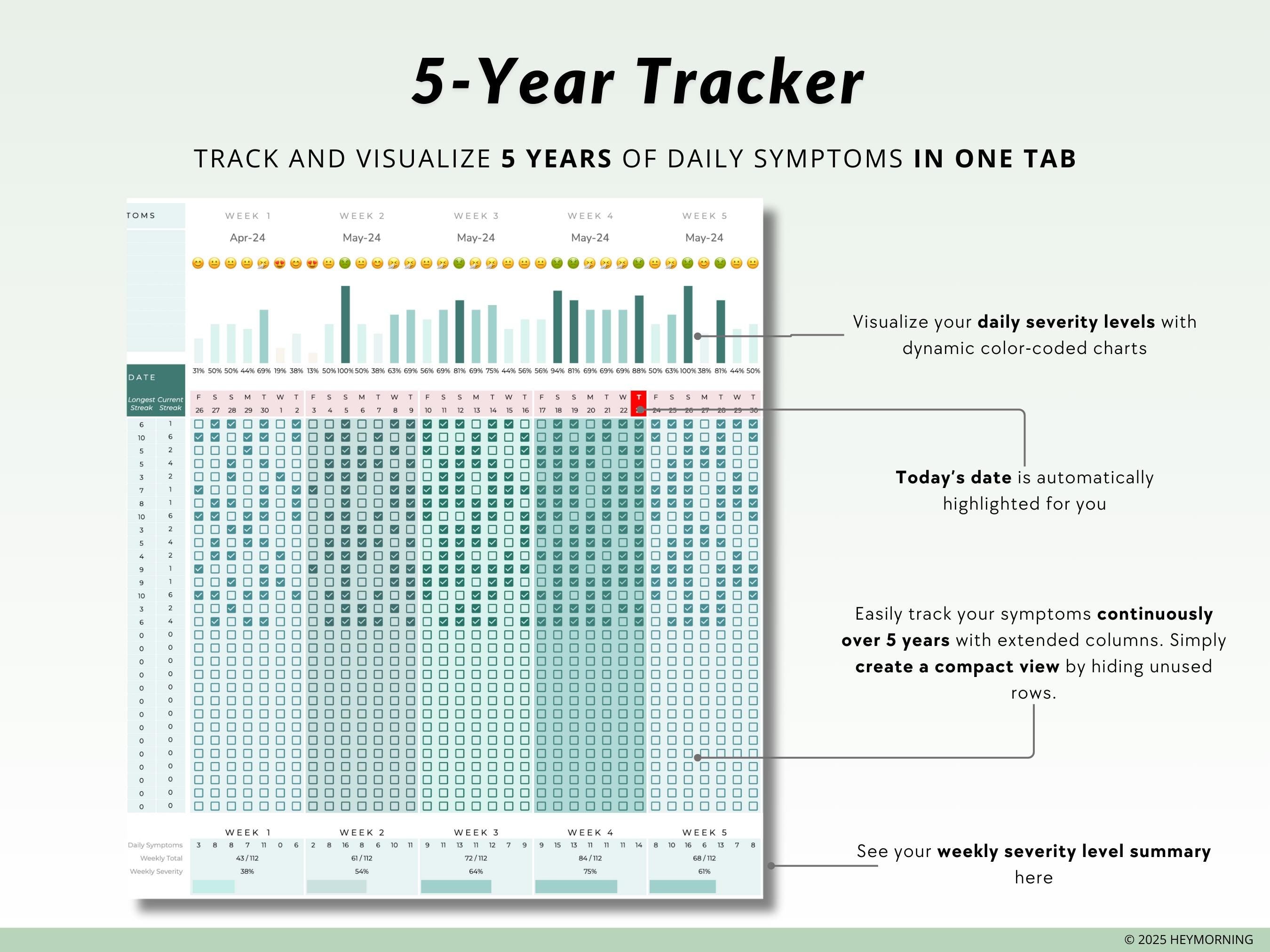 Multi-Year Symptom Tracker - Hey Morning