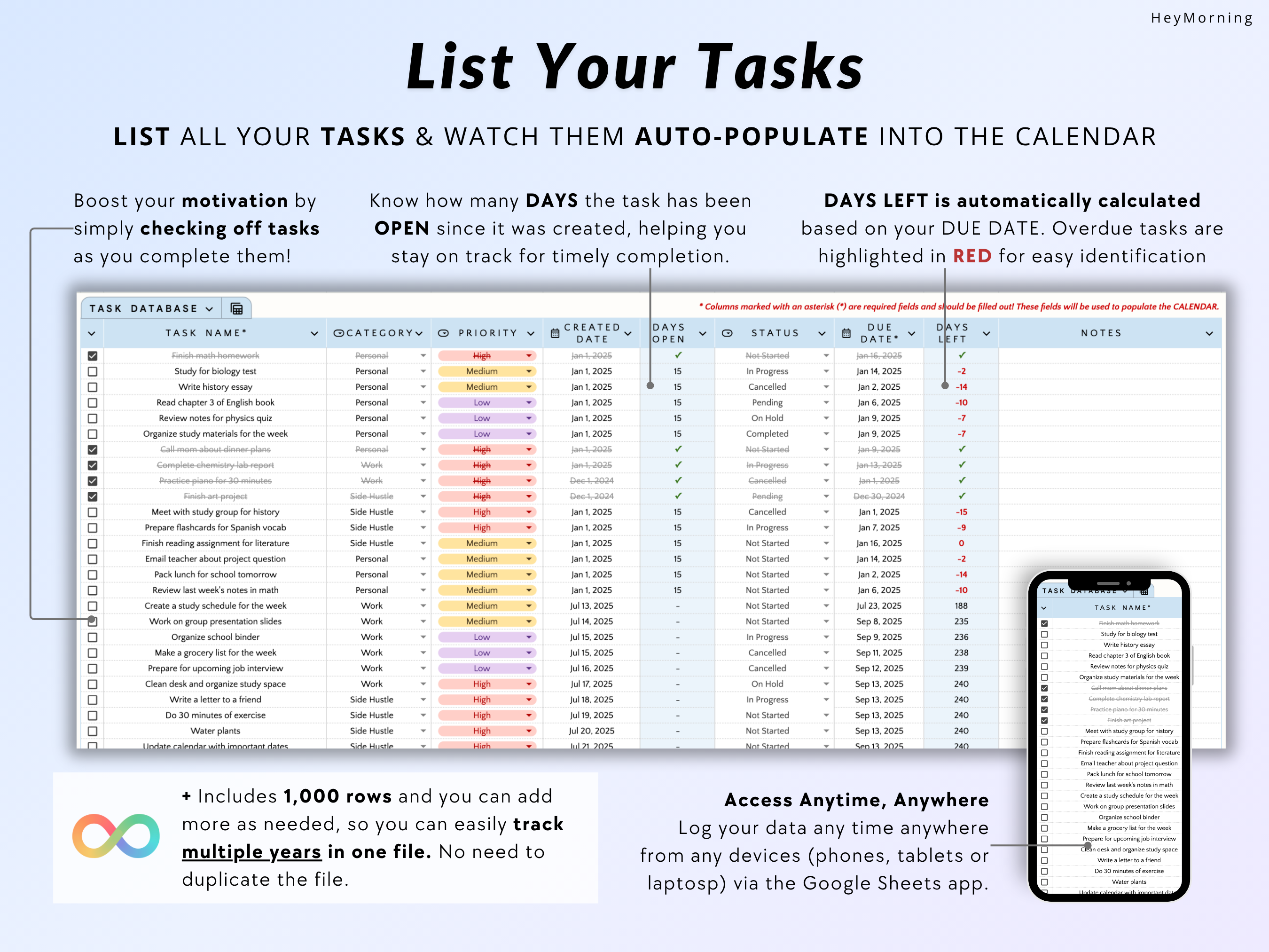 To-Do List - Hey Morning