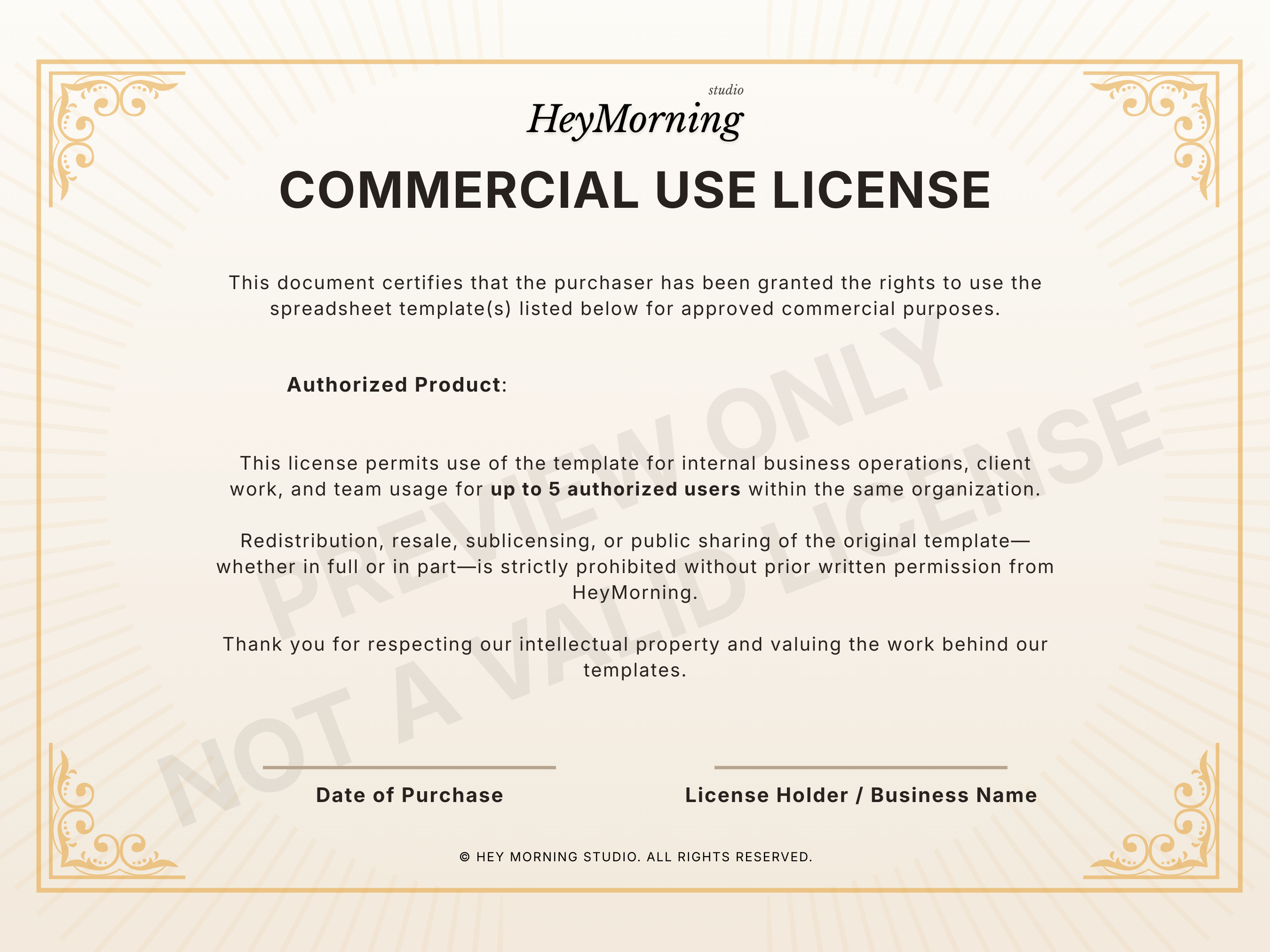 Commercial License for 1 Product