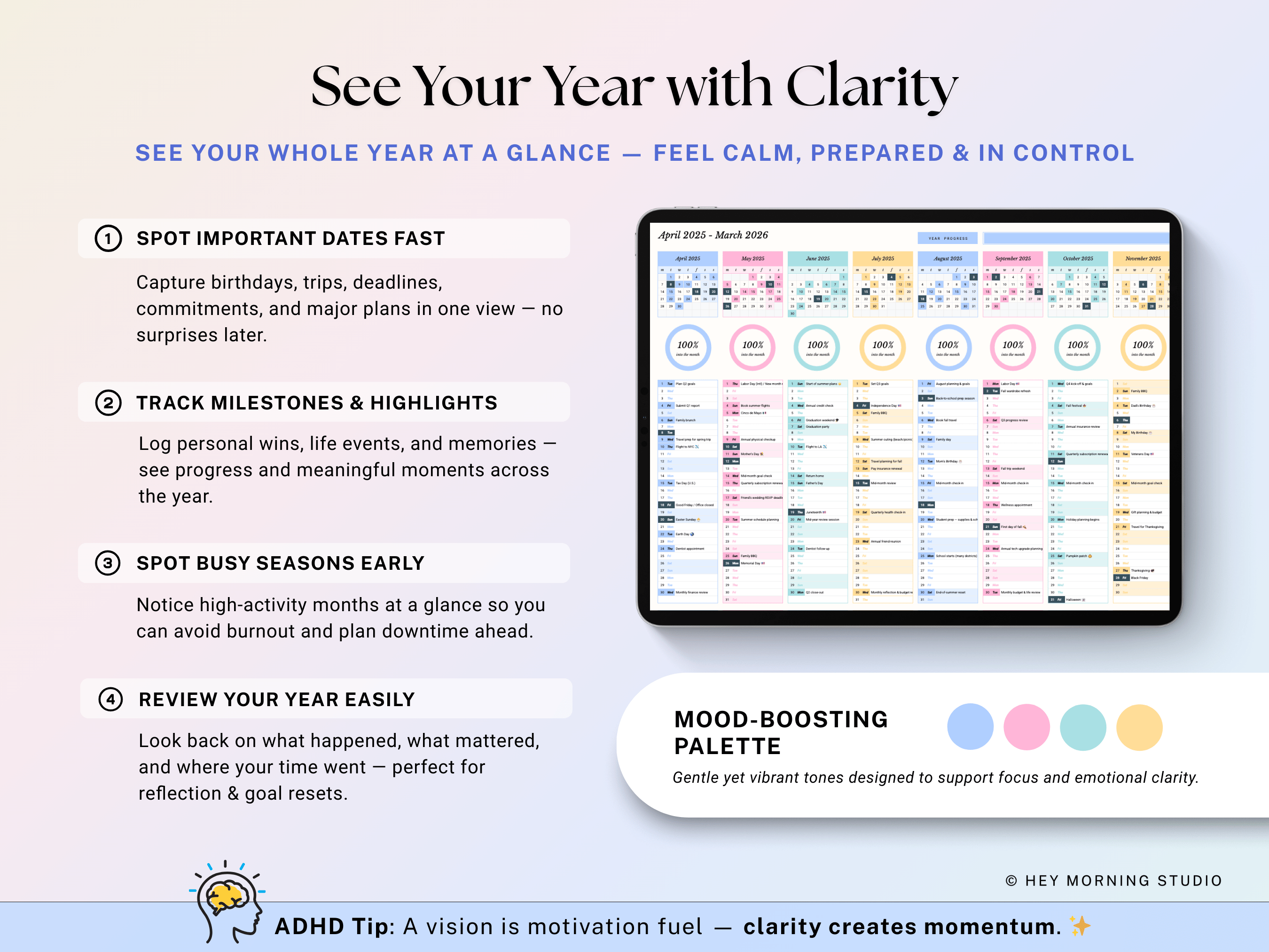 Year at a Glance Planner