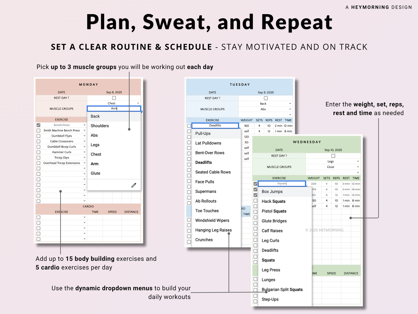 Workout Planner - Hey Morning