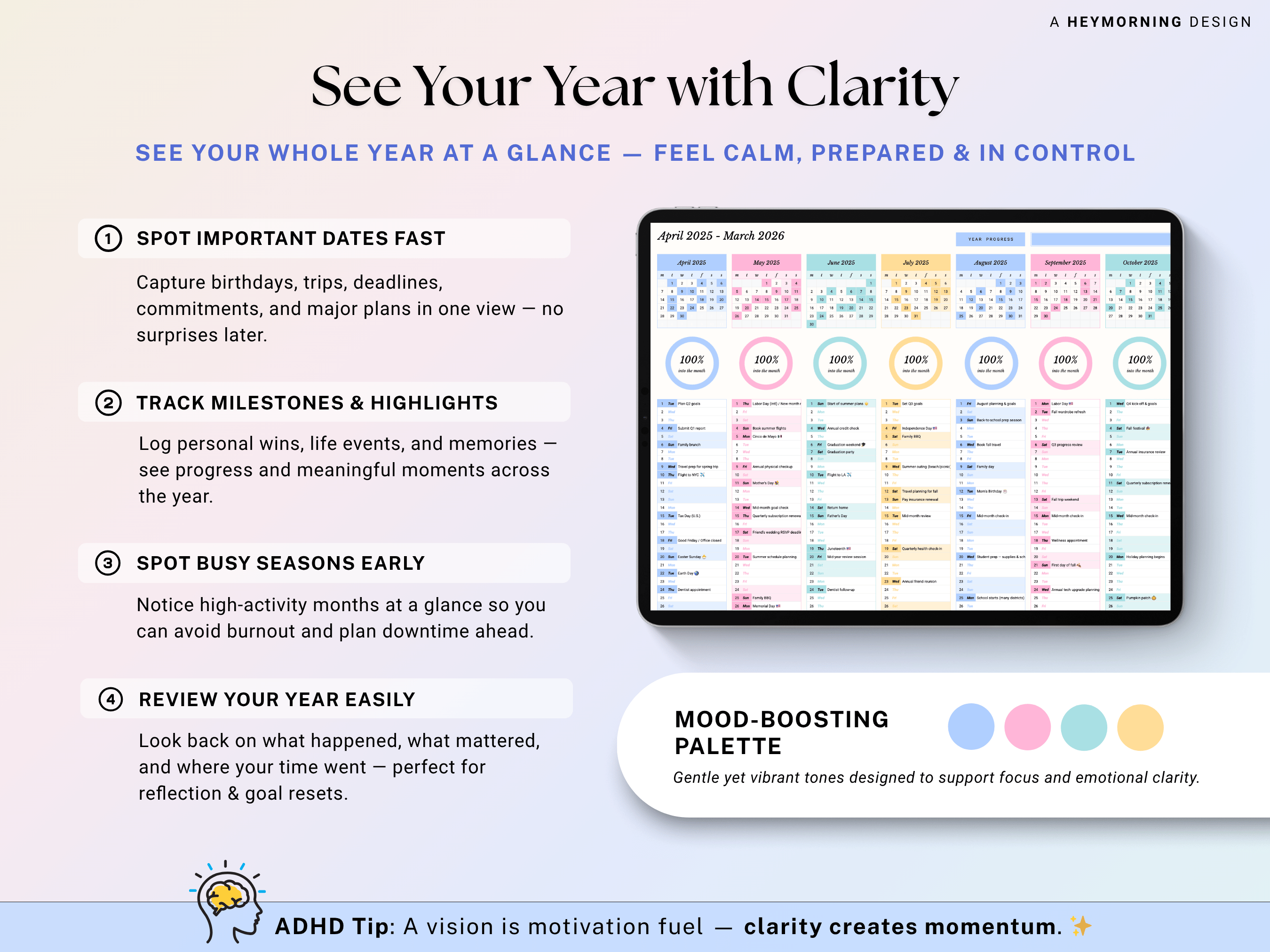 Year at a Glance Planner
