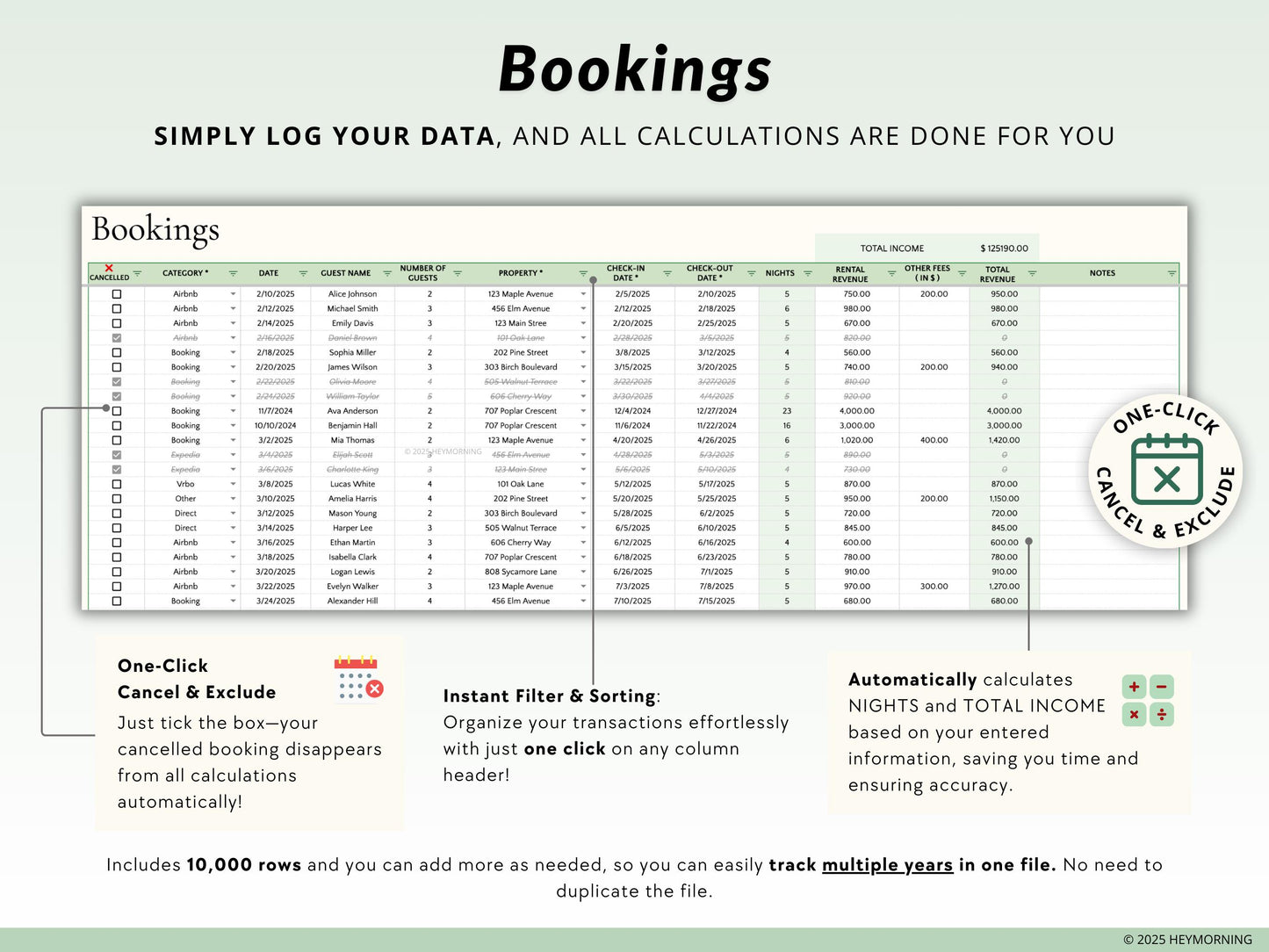 Airbnb Booking Calendar