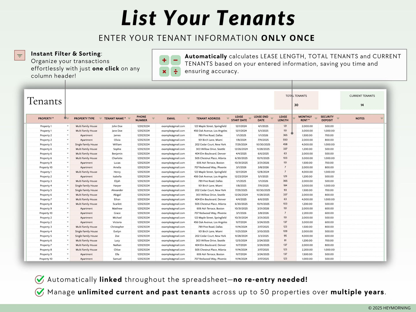 Automated Rent Payment Ledger