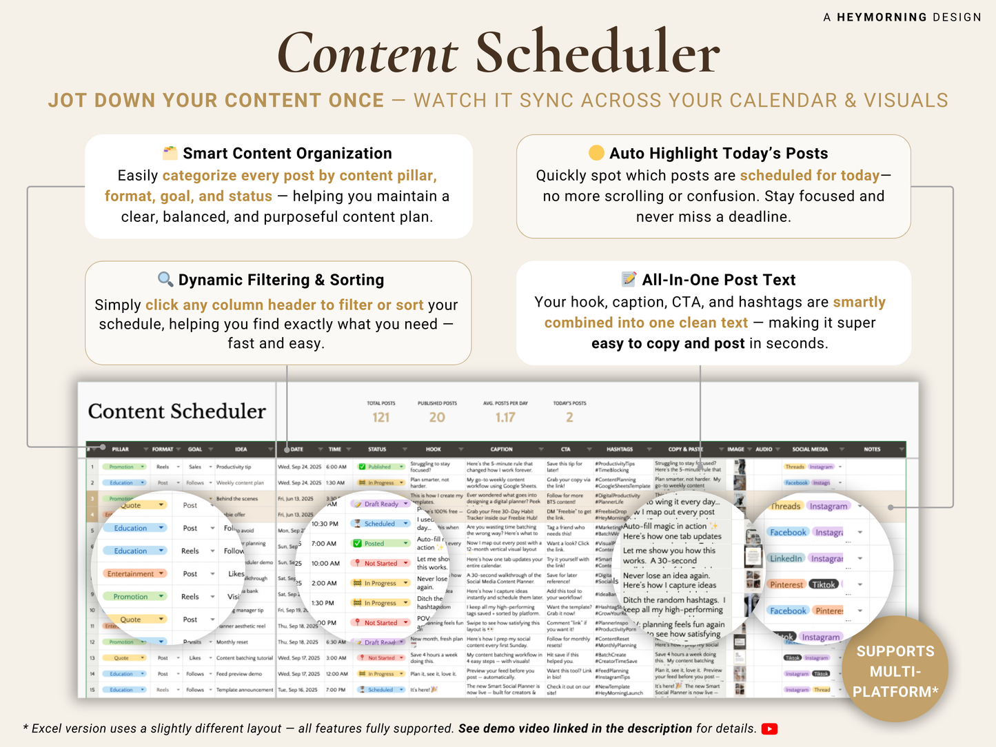 Social Media Content Planner