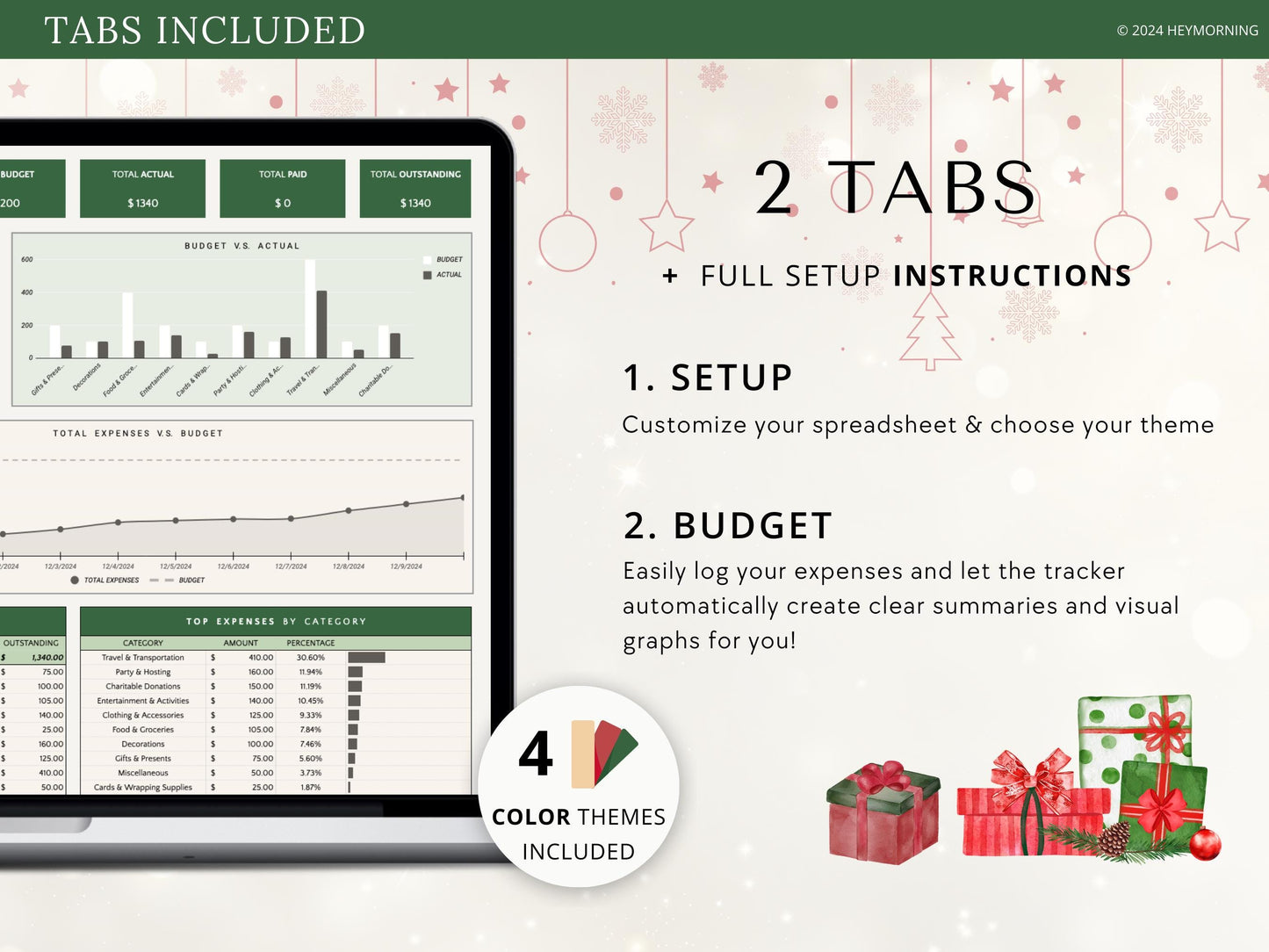 Christmas Budget Tracker - Hey Morning