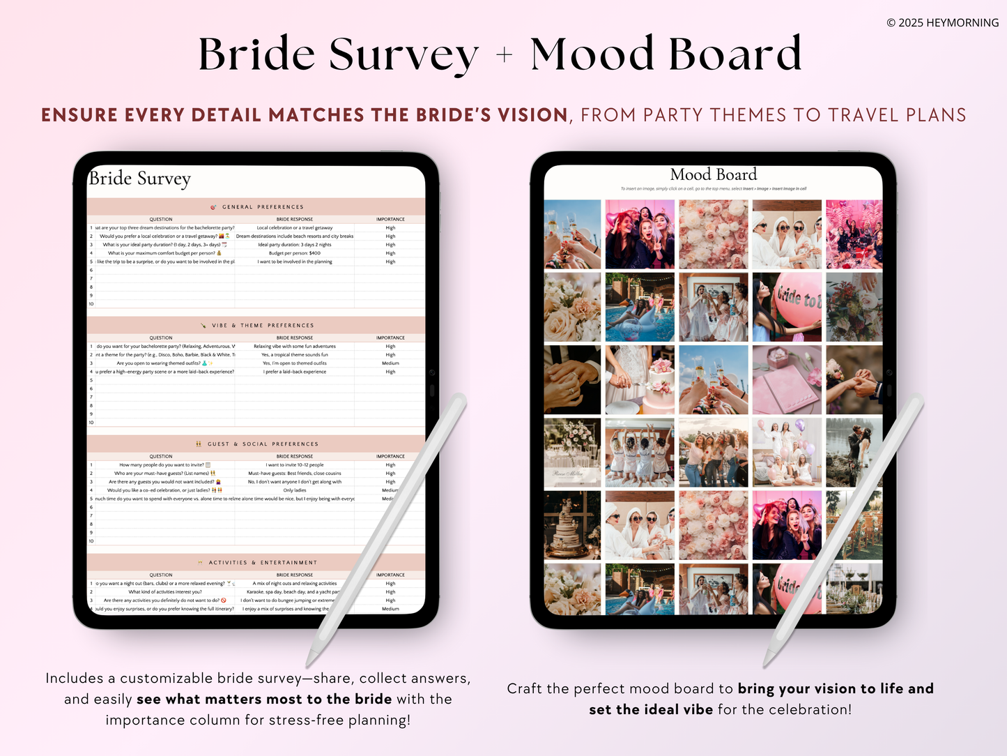 Maid of Honor Planner - Hey Morning
