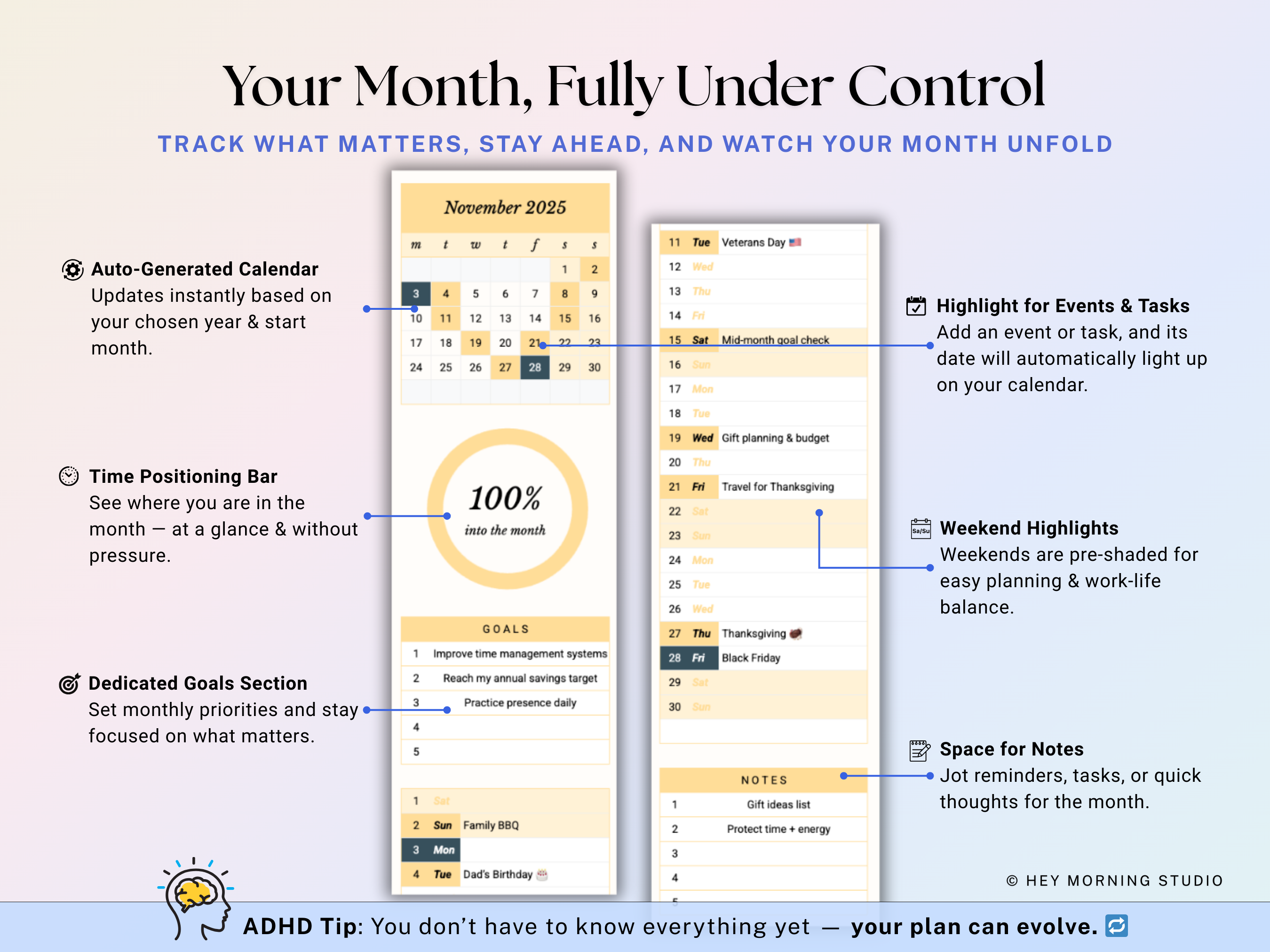 Year at a Glance Planner