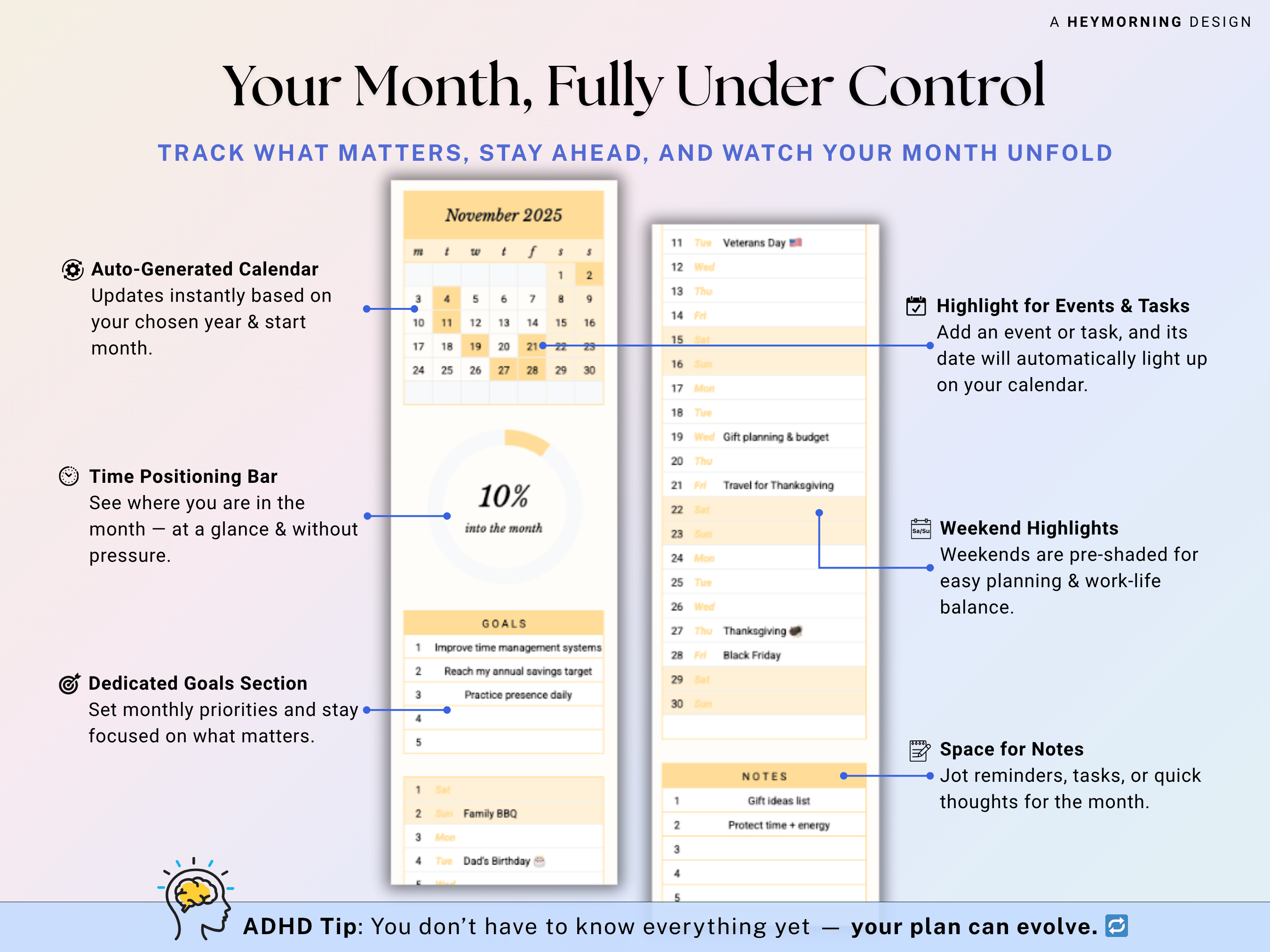 Year at a Glance Planner
