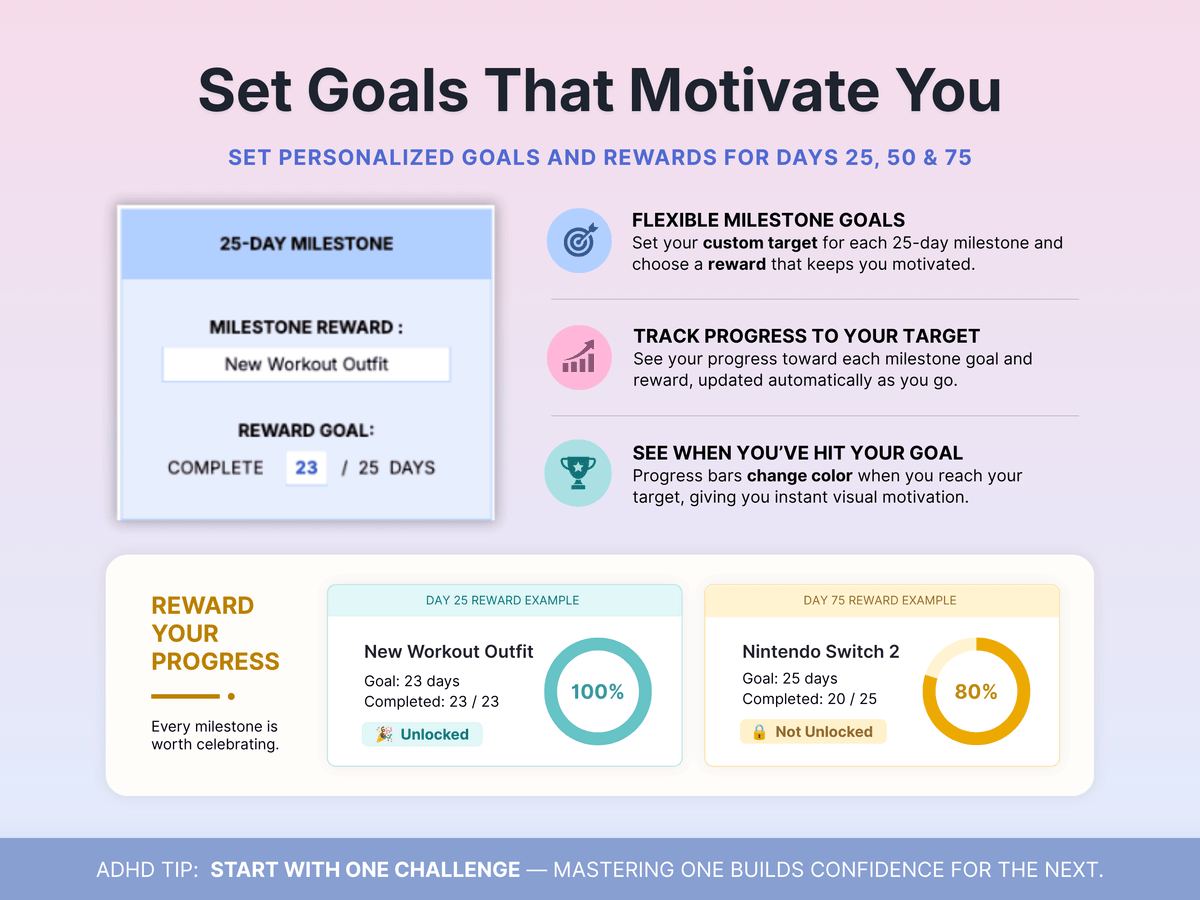 75 Day Challenge Tracker