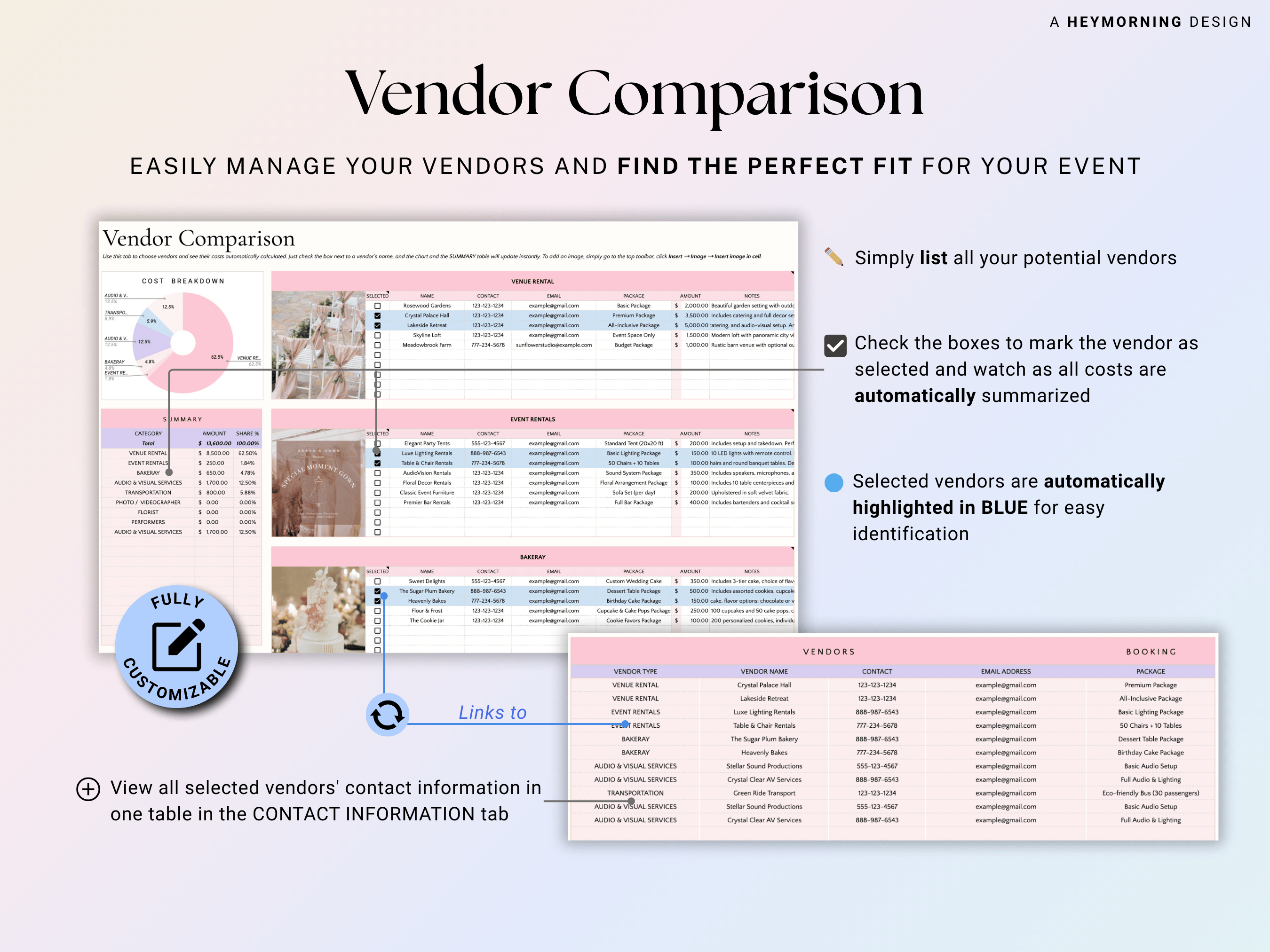 Event Planner Customizable
