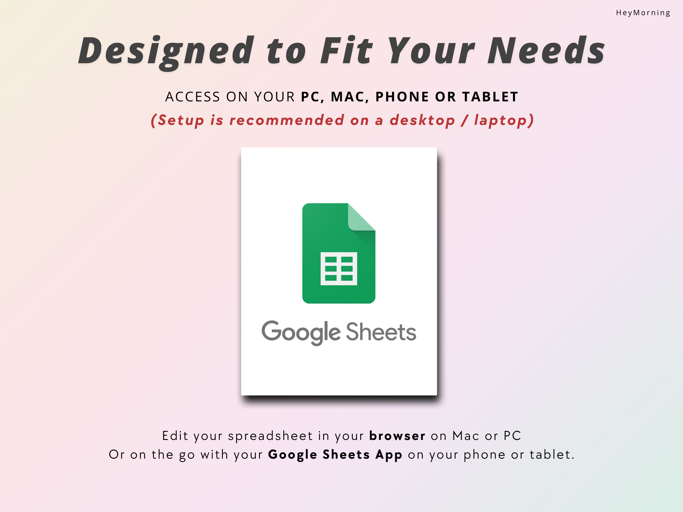 Simple Budget Tracker - Hey Morning