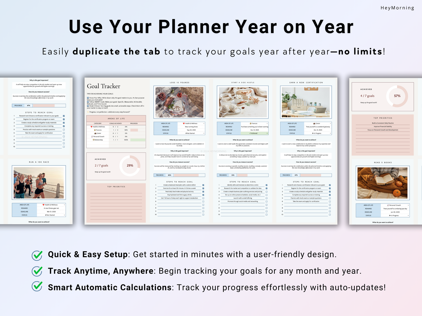 Goal Planner - Pastel - Hey Morning
