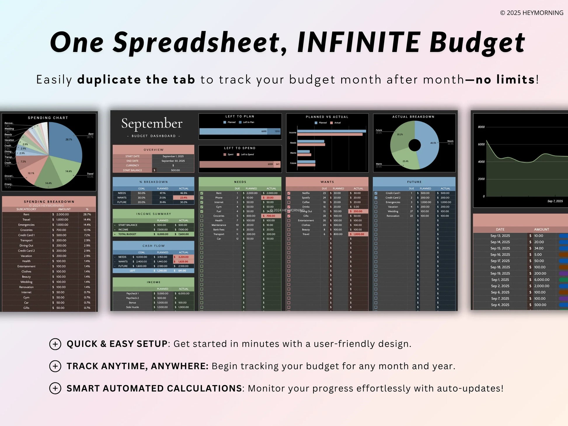 50/30/20 Budget - Dark - Hey Morning