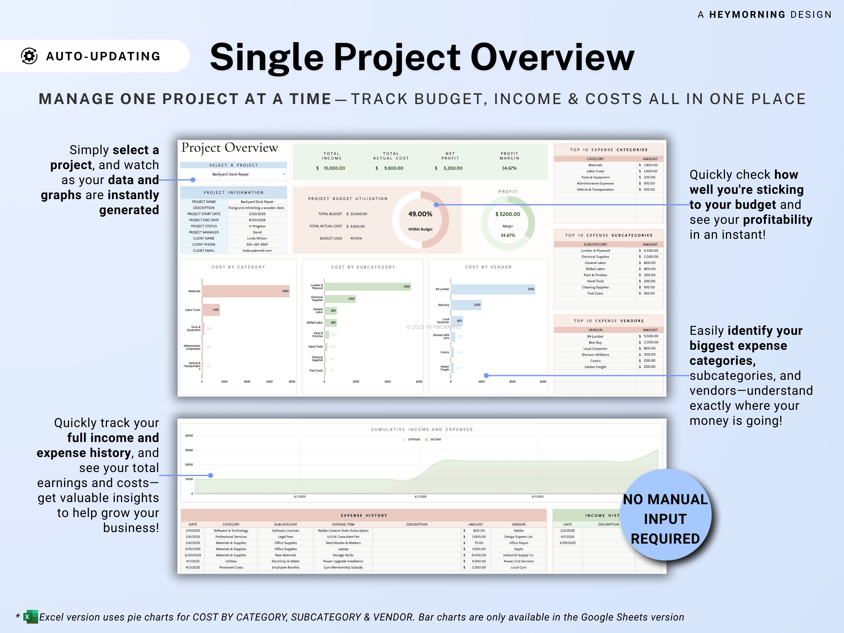 Project Budget & Cost Tracker