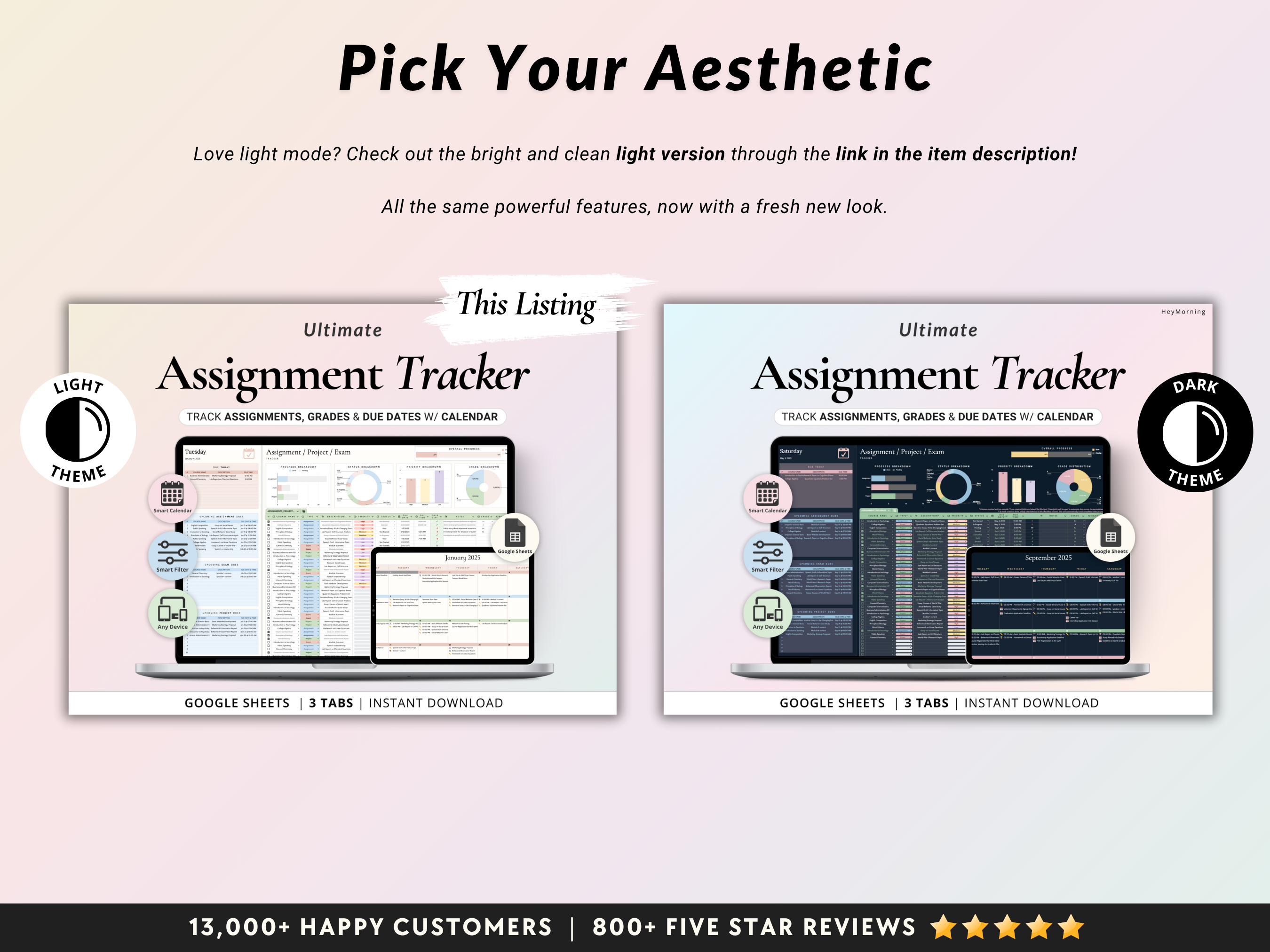 Assignment Tracker - Pastel - Hey Morning