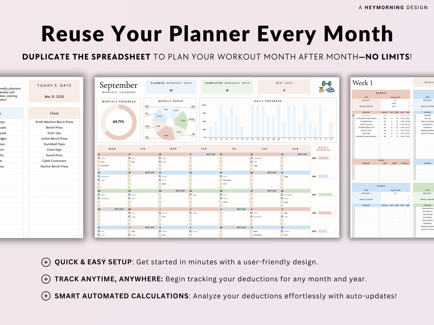 Workout Planner - Hey Morning