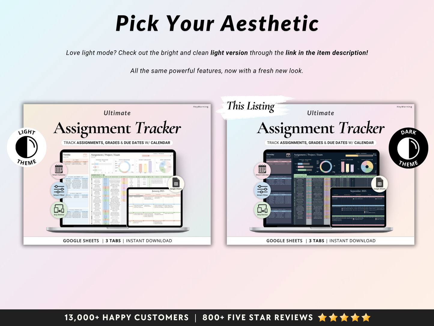 Assignment Tracker - Dark - Hey Morning