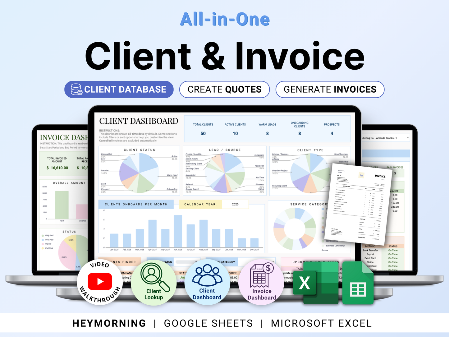 All-in-One Client & Invoice Tracker