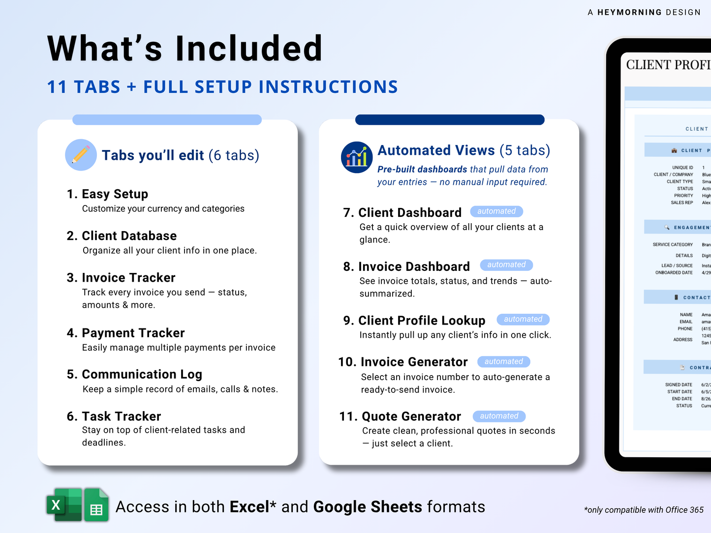 All-in-One Client & Invoice Tracker